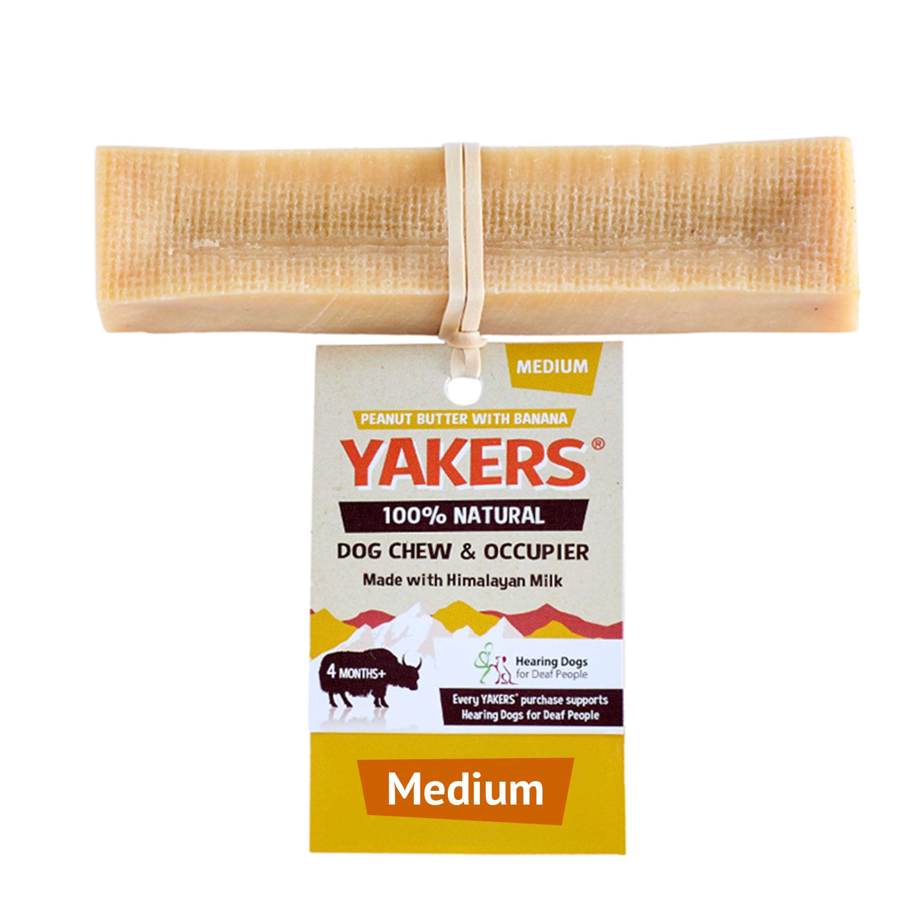Yakers Peanut Butter Dog Chew for Adult Dogs - 70g Stick | Promotes Dental Hygiene 1