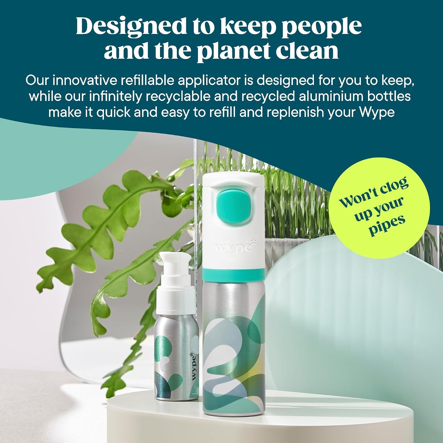 Wype Soothe Toilet Paper Gel - Sensitive Skin | 200ml Bundle | Biodegradable & Flushable 6
