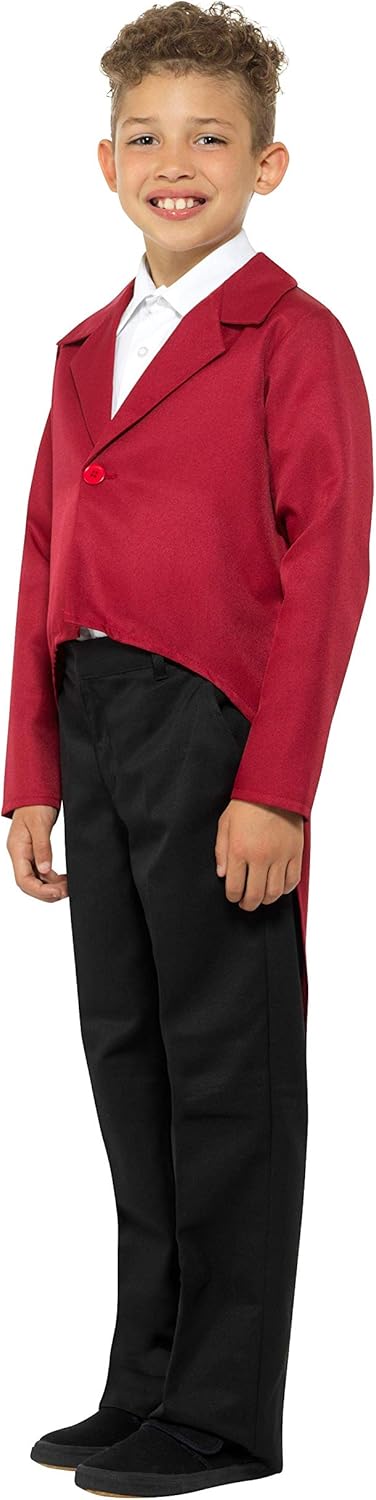 Smiffys Red Tailcoat Costume - Large (8-10 Years) (49741S)