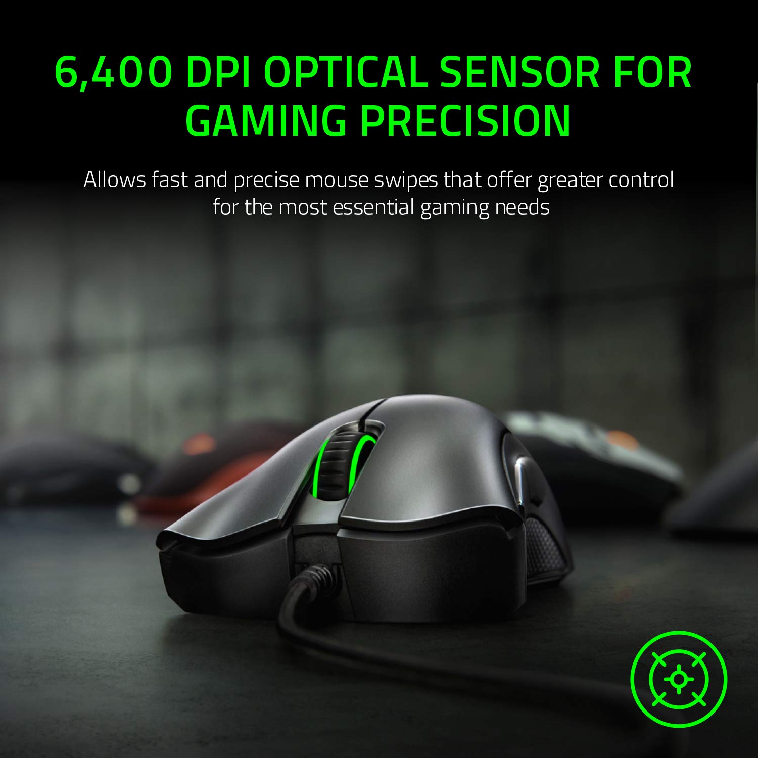 Razer DeathAdder Essential (2021) Wired Gaming Mouse - 6400 DPI Optical Sensor | 5 Buttons | Black