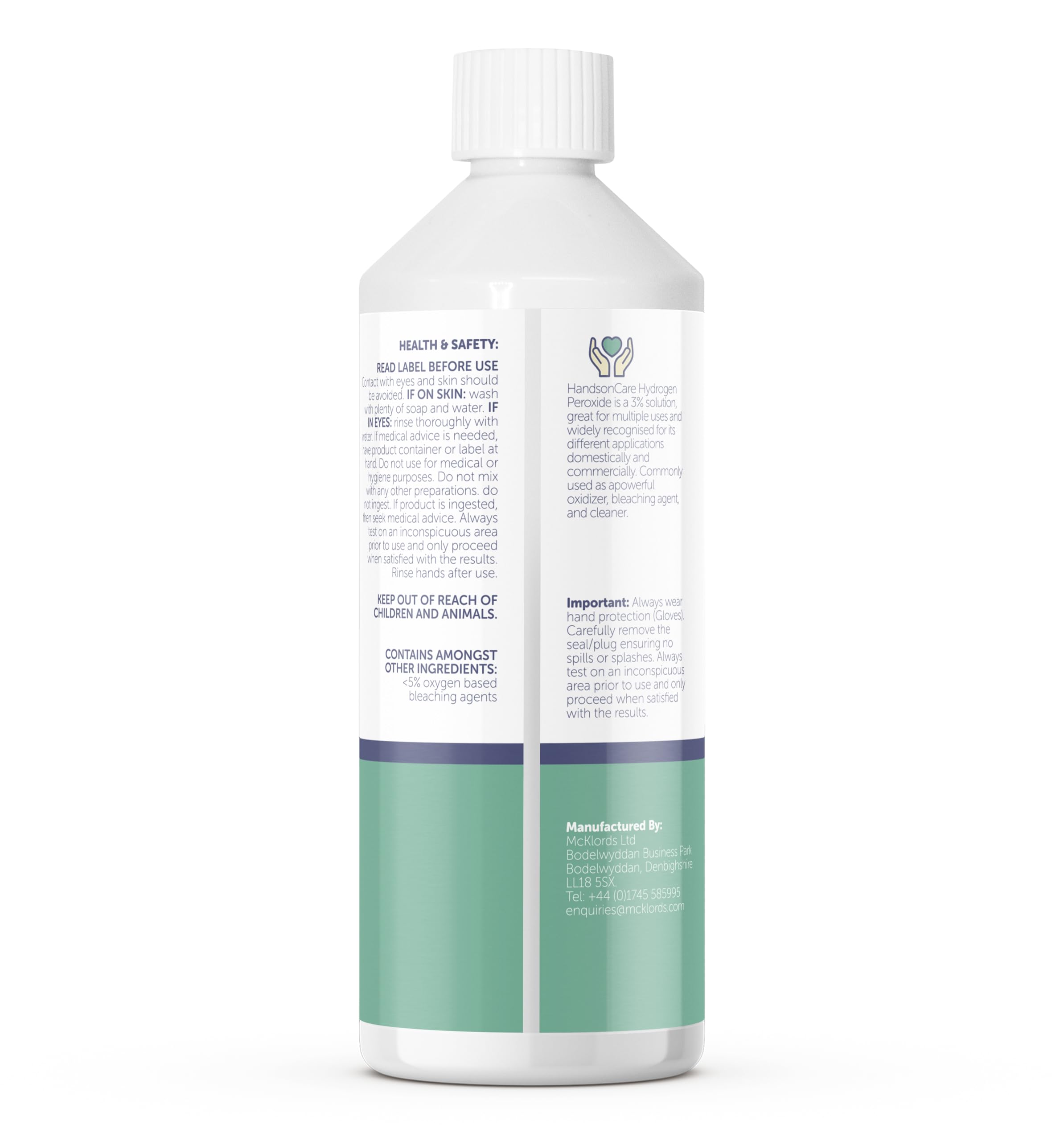 HandsOnCare Hydrogen Peroxide 3% All-Purpose Cleaner & Stain Remover | 500ml Liquid | Unscented 8