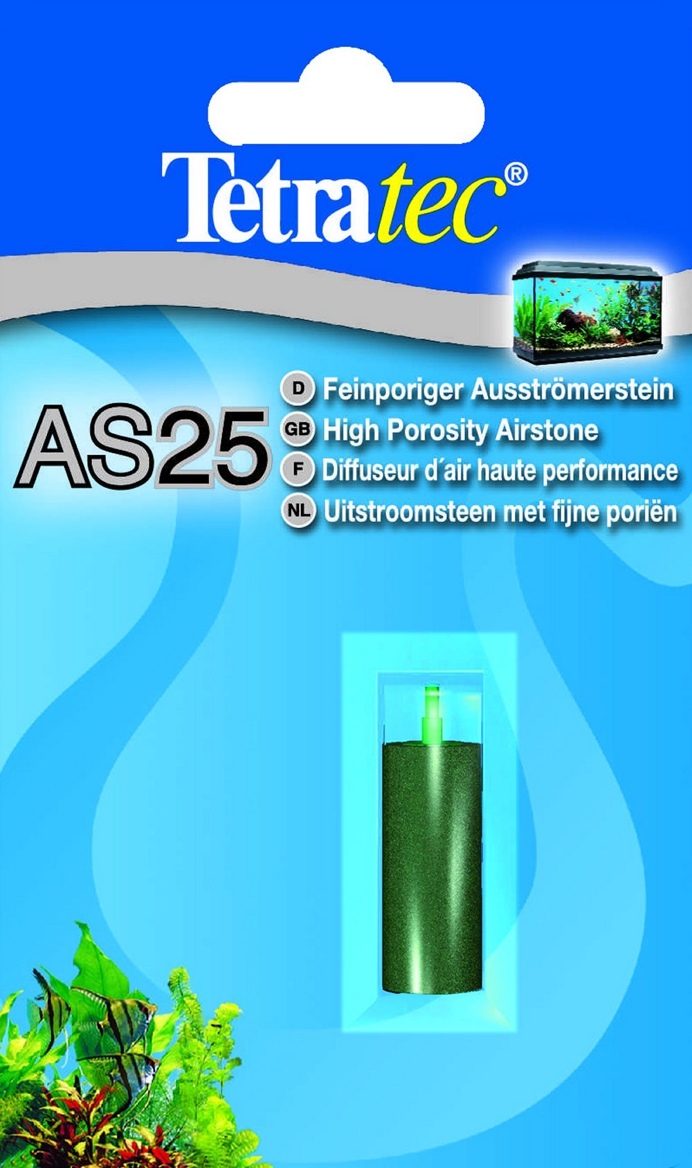 Tetra AS 40 Air Stone for Freshwater Aquariums | Durable Metal Construction | Black 4