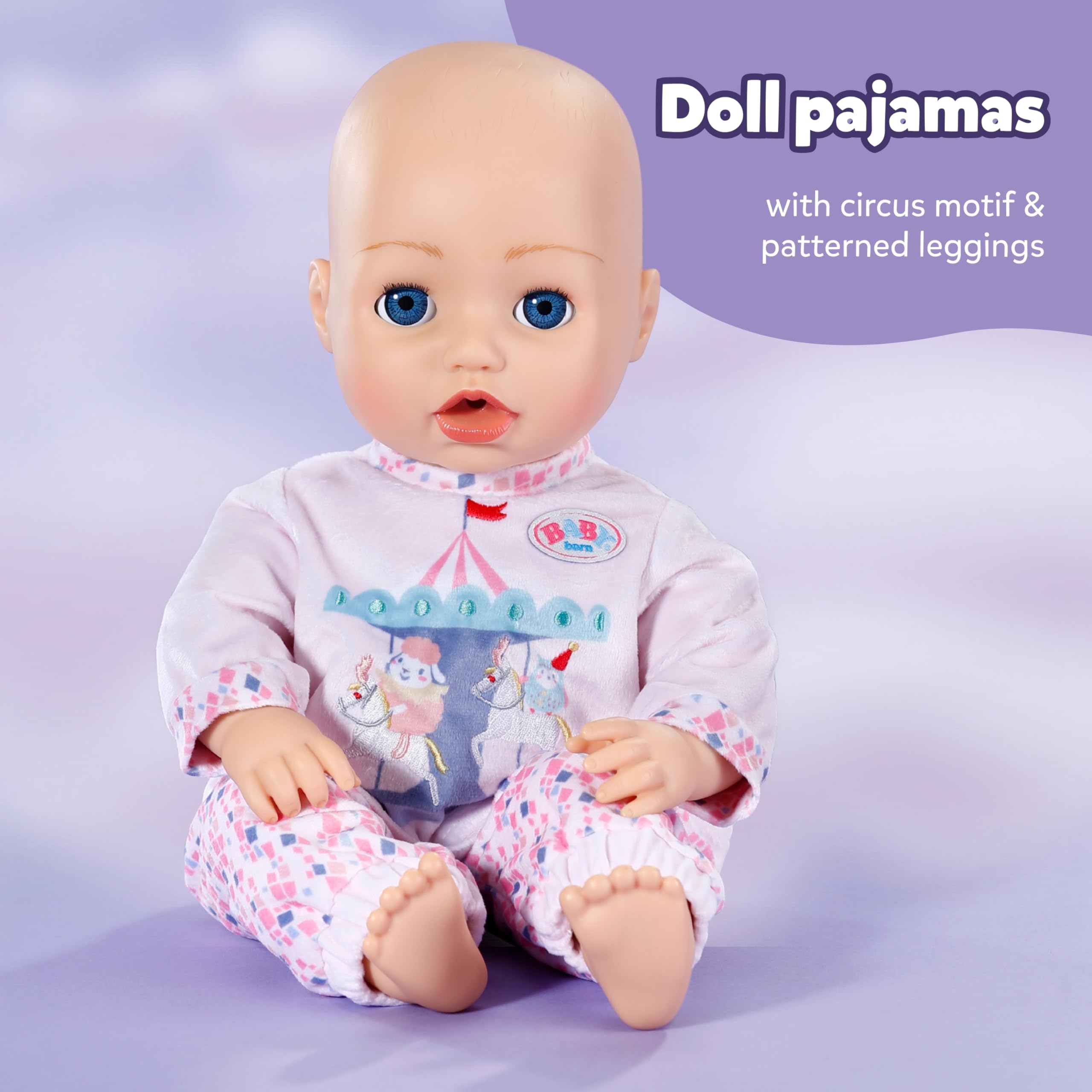 BABY born Pyjamas - Long-Sleeved Shirt & Colorful Leggings Doll Clothes Set 8