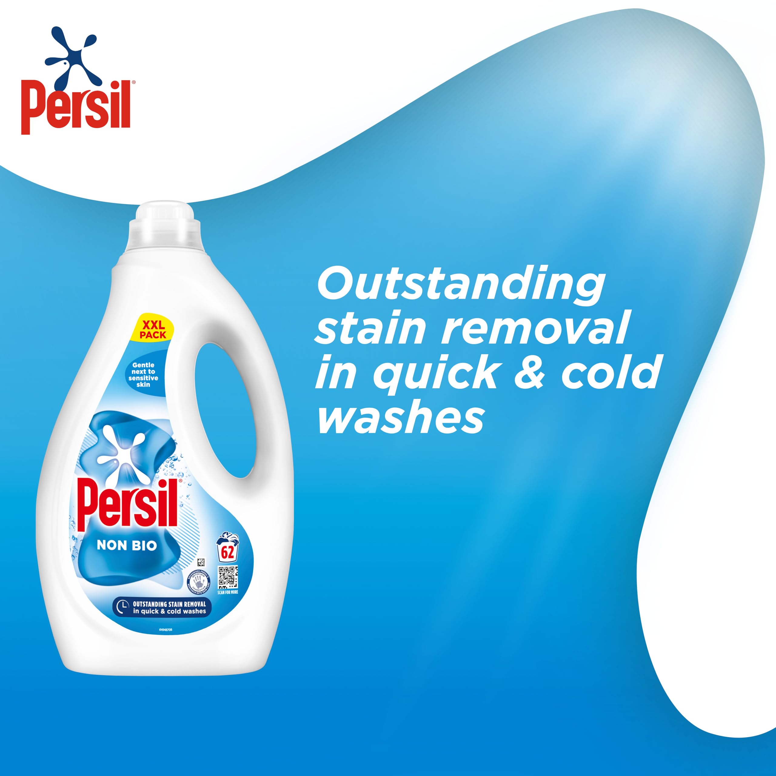 Persil - Non Bio Laundry Washing Liquid Detergent for Sensitive Skin 3