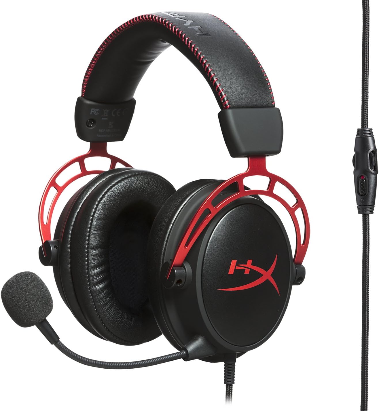 HyperX Cloud Alpha Gaming Headset with Dual Chamber Drivers, Detachable Noise-Cancellation Mic, Compatible with PS5, Xbox Series X|S, PC 8