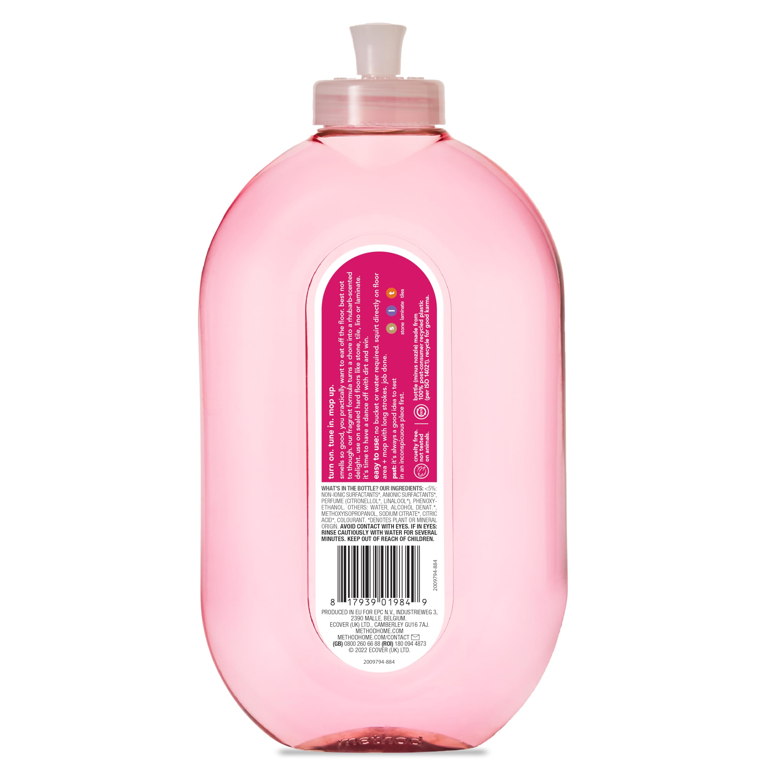 Method Floor Cleaner - Wild Rhubarb Scent, Non-Toxic Formula | 739 ml Spray 2