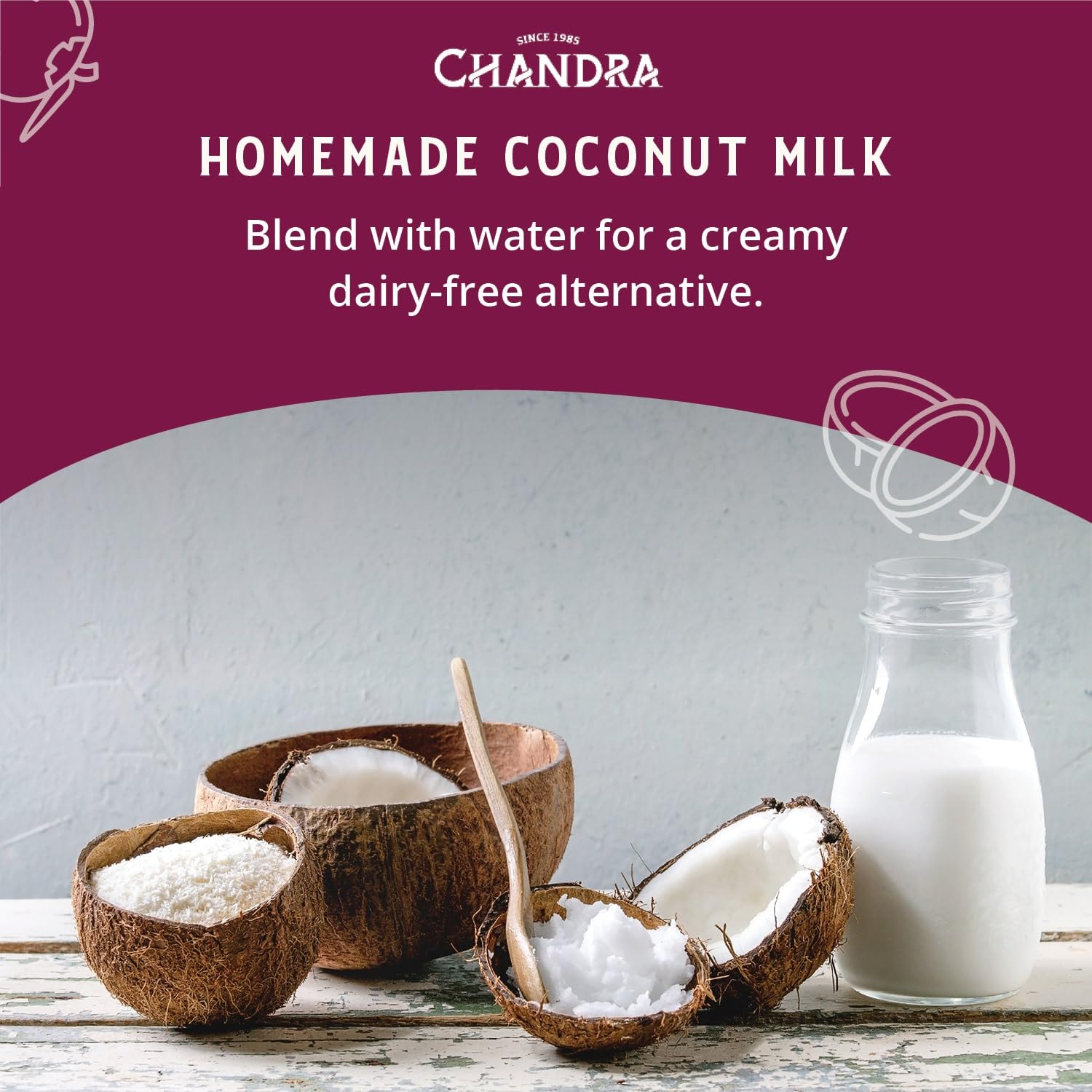 CHANDRA Desiccated Coconut Flakes - 1KG Low-GI, Gluten-Free, Vegan | Keto & Paleo Friendly 7