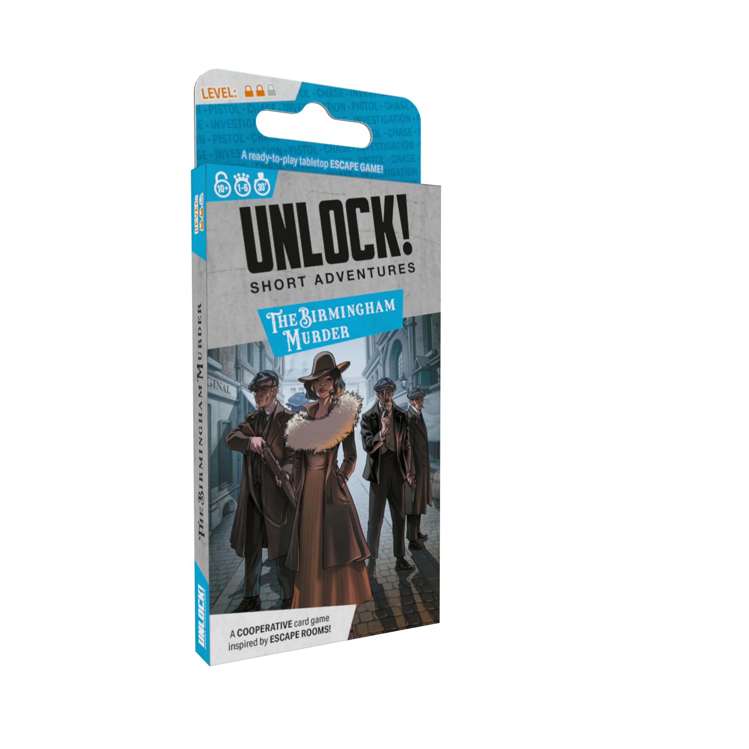 Asmodee Unlock! Short Adventures 9: The Birmingham Murder – Cooperative Escape Room Card Game