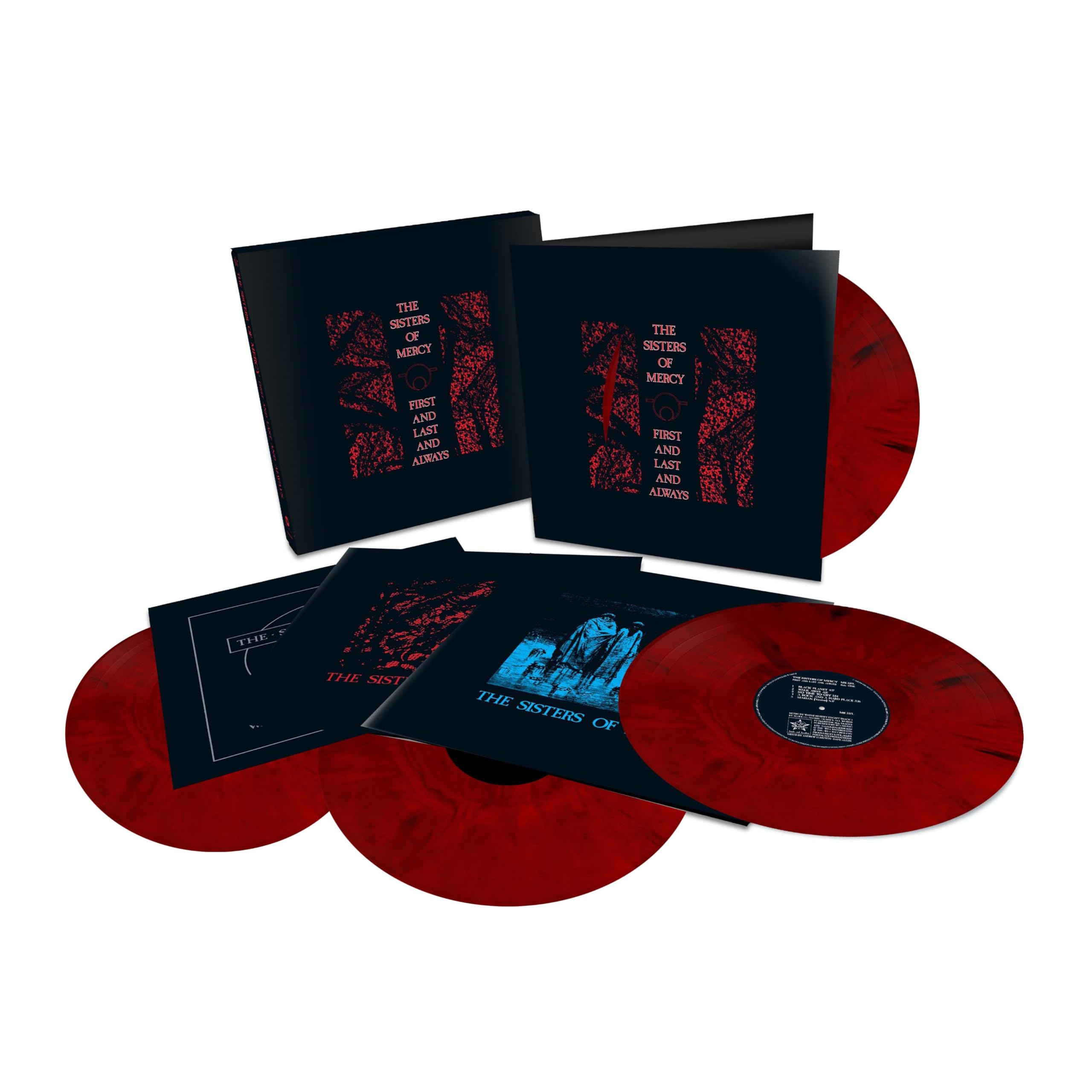 The Sisters of Mercy - First and Last and Always (Limited Edition Red & Black Marble 4LP Vinyl) 1