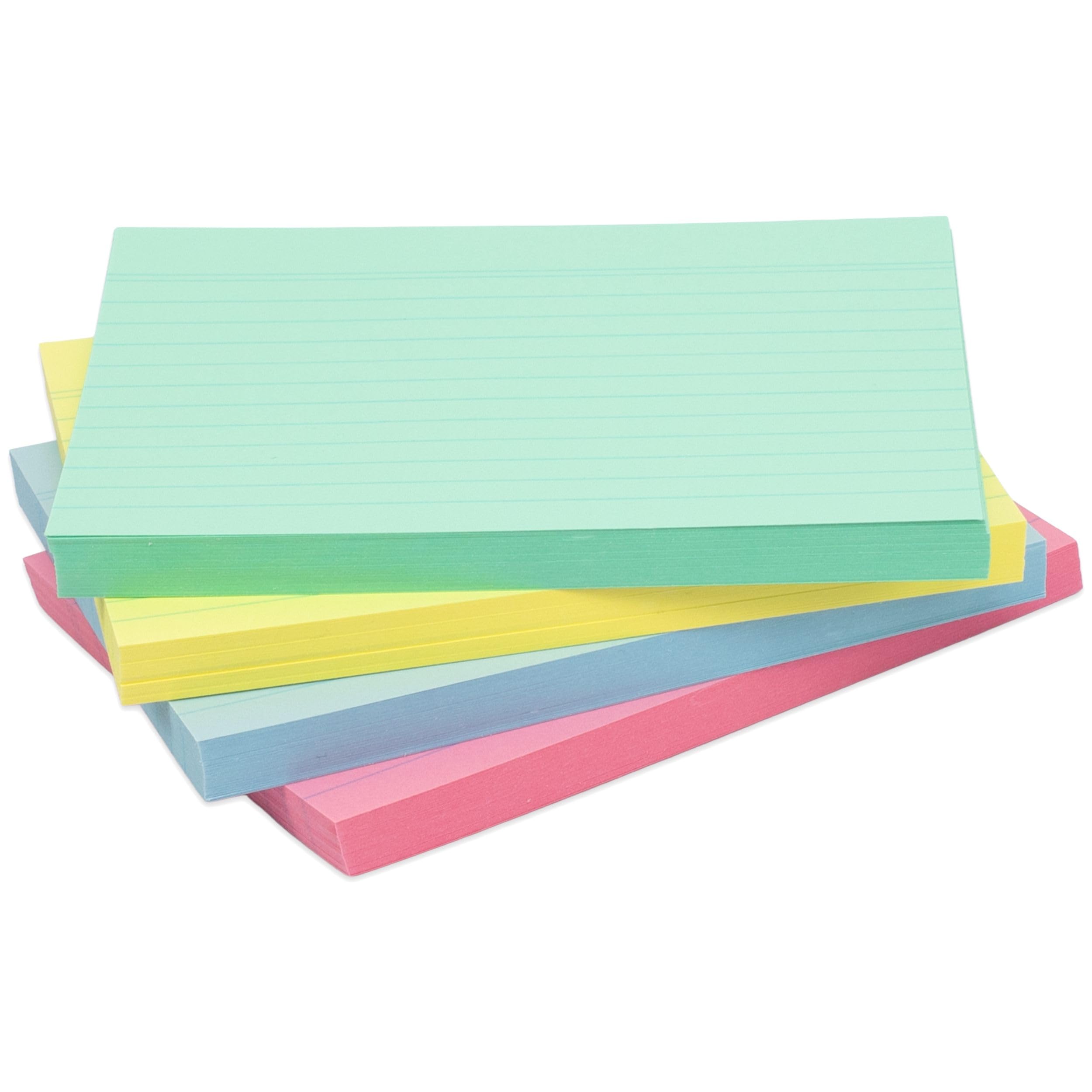 herlitz A6 Ruled Index Cards - 200 Pack Assorted Colours | 170 g/m² Acid-Free Paper 5