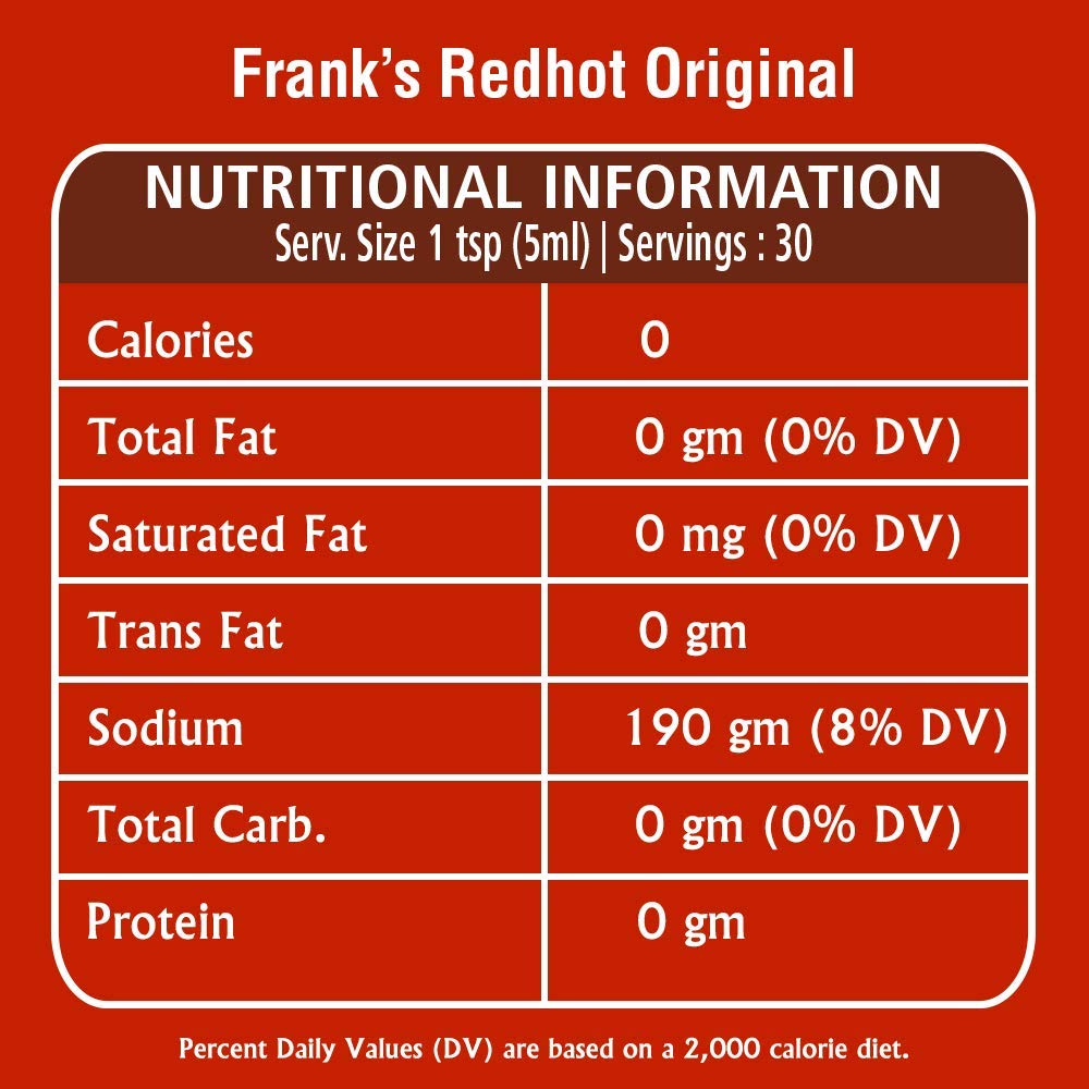 Frank's RedHot Original Cayenne Pepper Sauce 148 ml (Pack of 6) 10