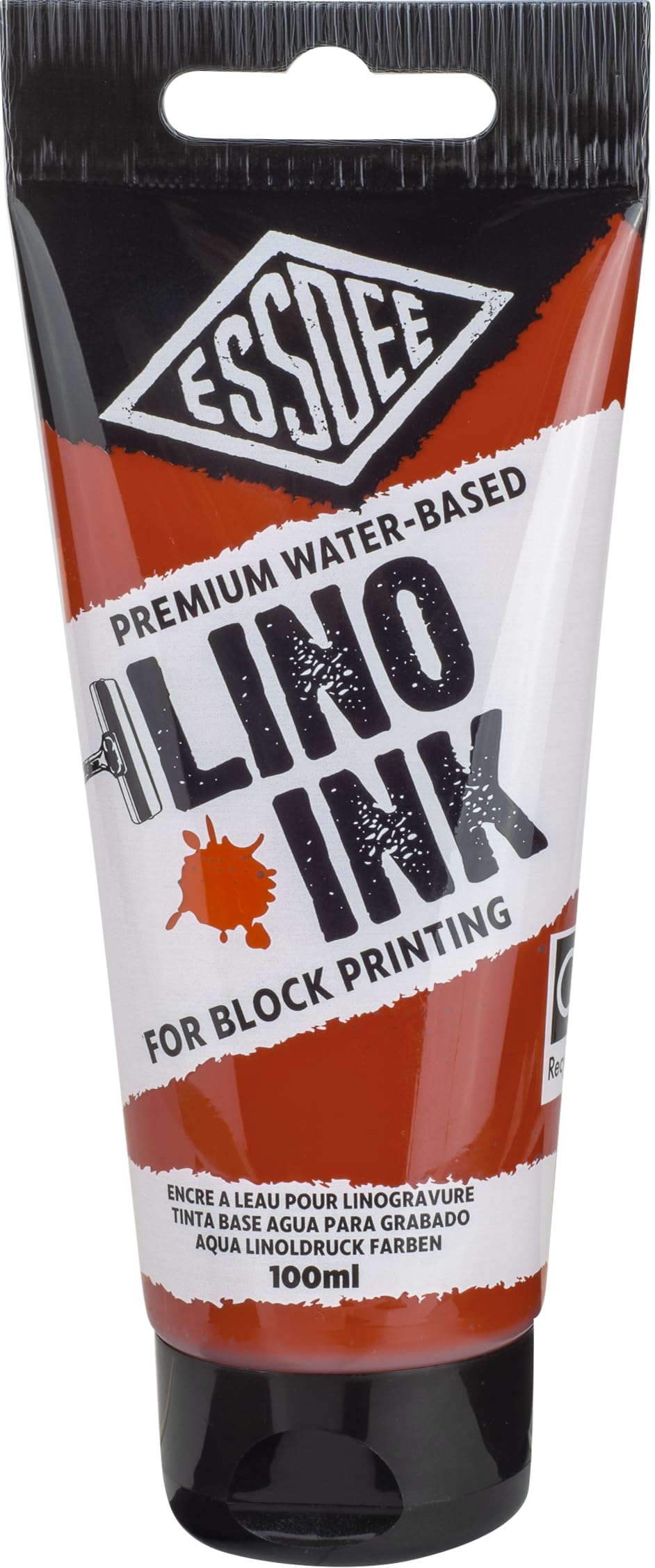ESSDEE Block Printing Ink - Burnt Sienna | Water-Based | 100ml Tube