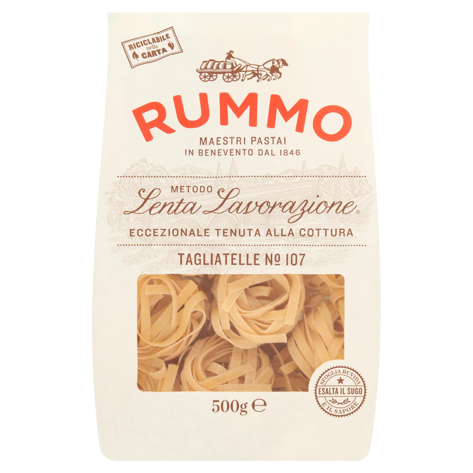 Rummo Tagliatelle Pasta No.107 - Organic Italian Long Pasta | 500g