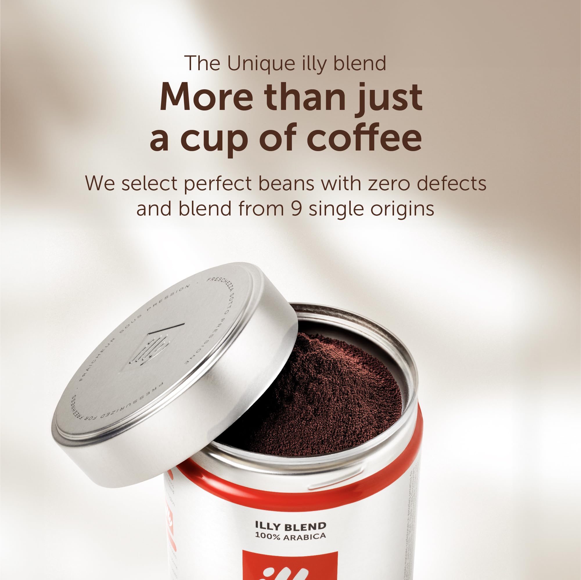 illy Classico Medium Roast Ground Coffee - 100% Arabica Beans for Espresso - 125g Tin 4