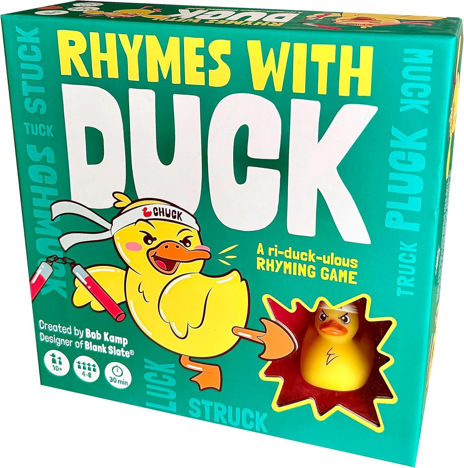 Gray Matters Games Rhymes with Duck Card Game - 4-8 Players, Ages 10+, 30 Min Play Time