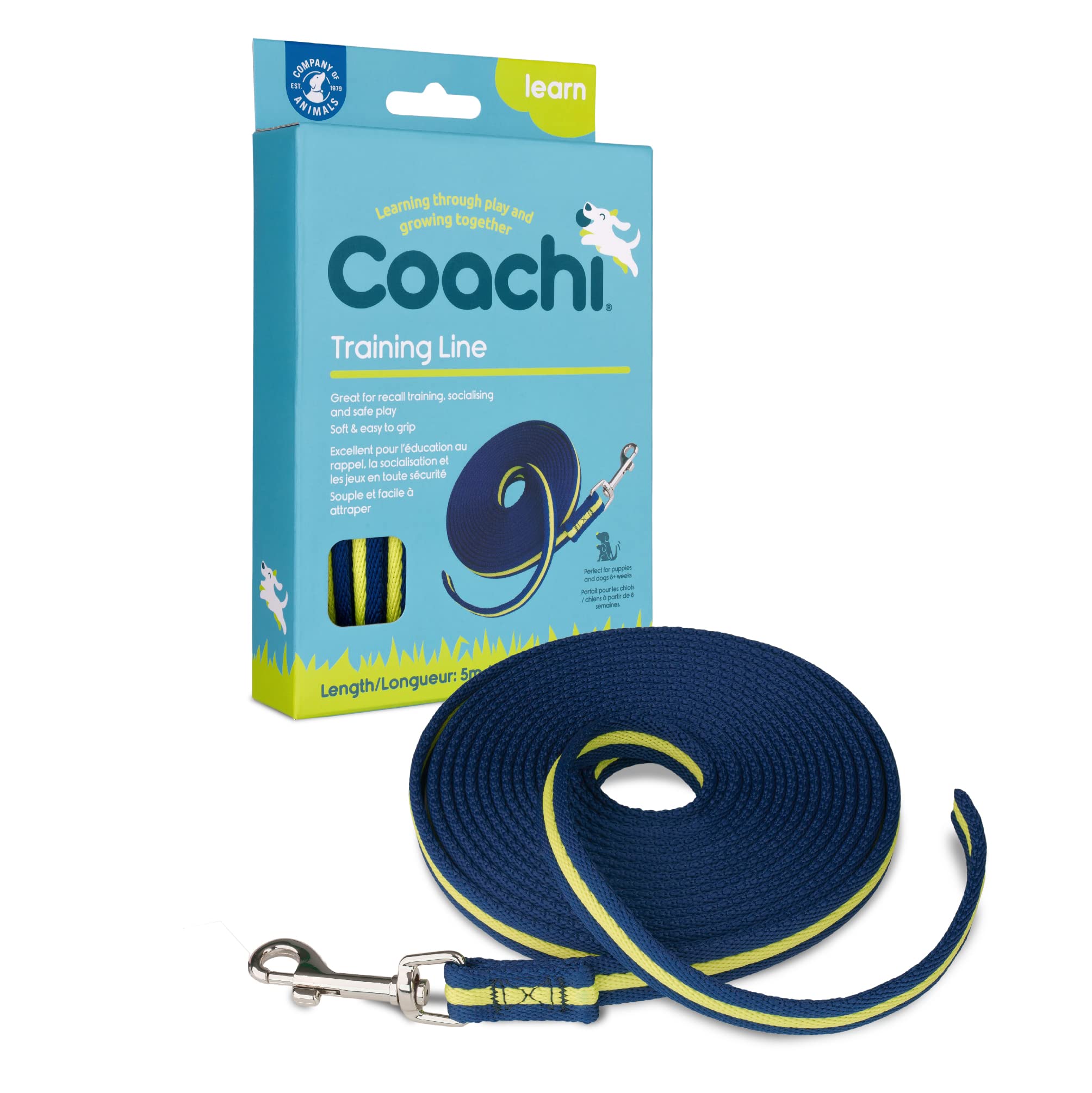 Coachi 5m Training Lead - Recall Training | Lightweight Nylon