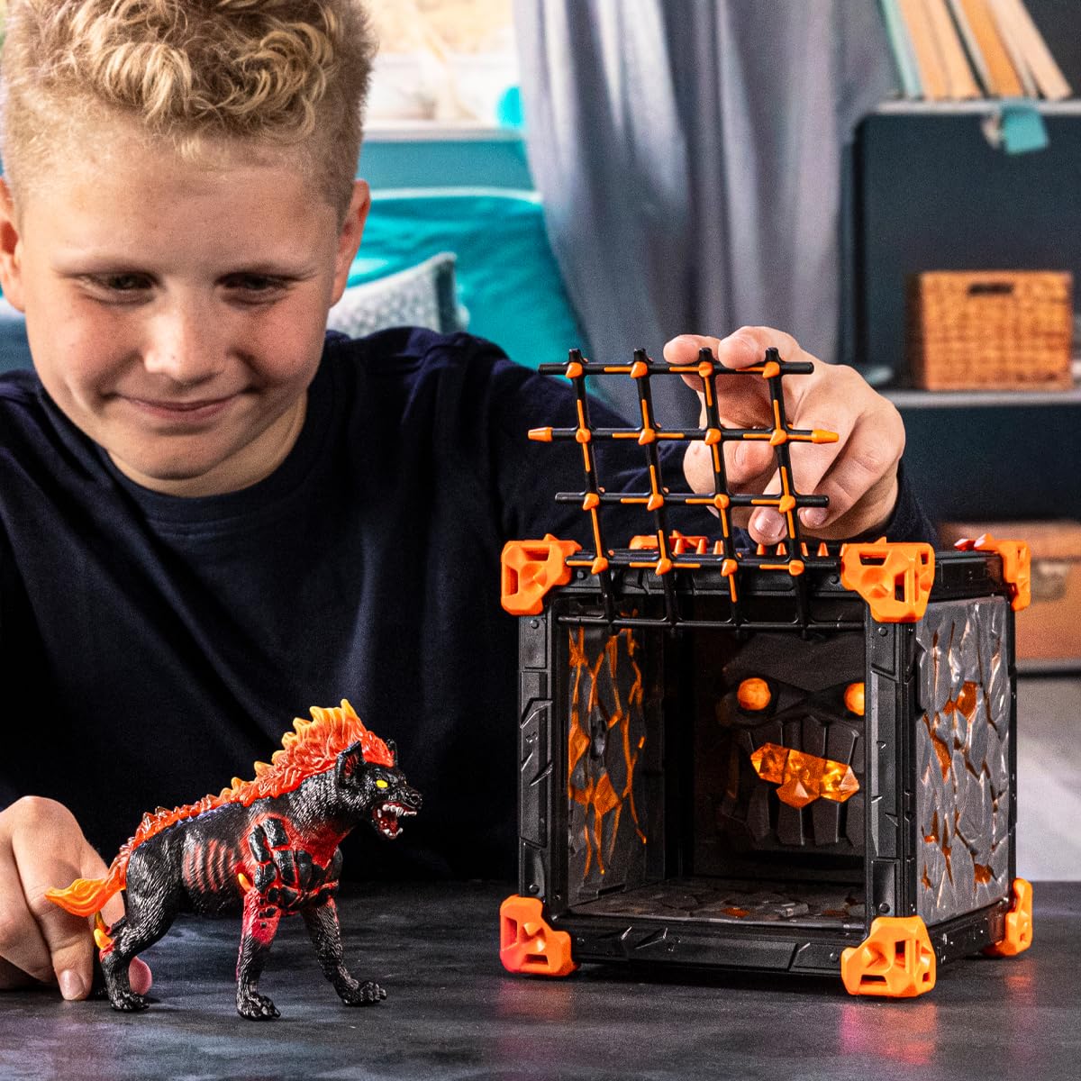 Schleich BattleCave Lava Hyena Playset - Action Figure & Building Set for Ages 7+ 11