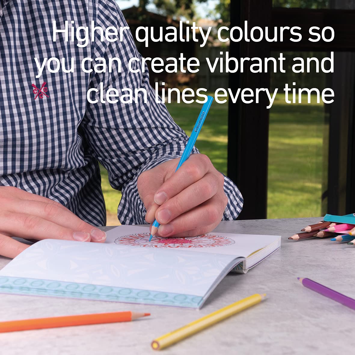 Classmaster CPW12 Coloured Pencils - Pre-Sharpened Wooden Pencils for Kids & Adults 5