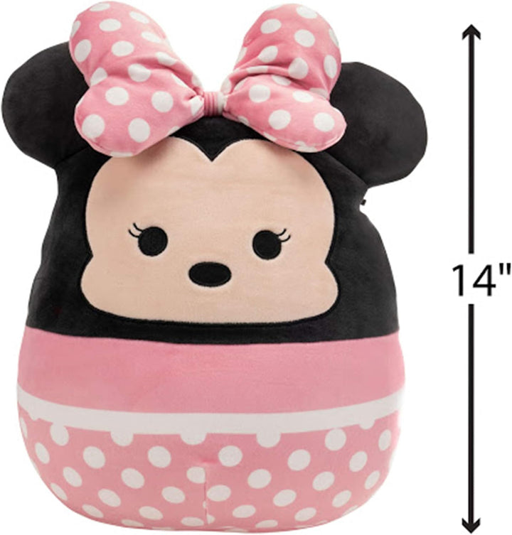 Squishmallows Disney 14-Inch Minnie Mouse Plush - Ultrasoft Stuffed Animal for Kids 3+