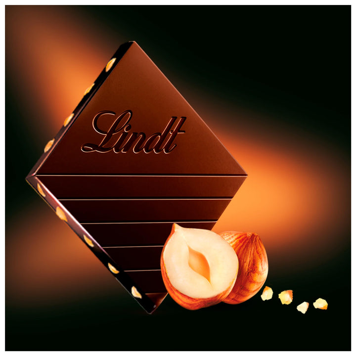 Lindt Excellence Dark Caramelised Hazelnut Chocolate Bar, 100g