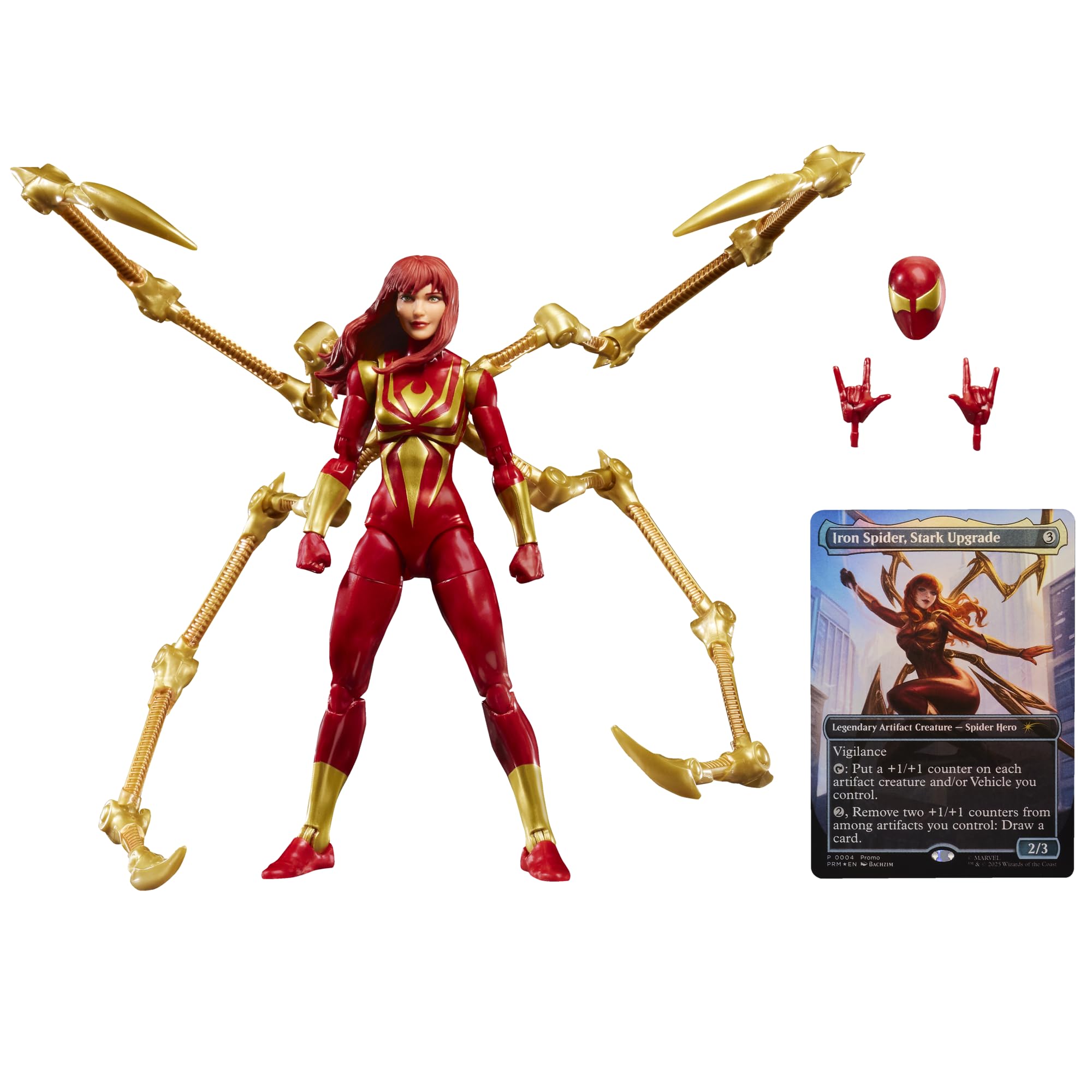 Marvel Legends Series Magic: The Gathering Mary Jane Watson (Iron Spider) Action Figure 10
