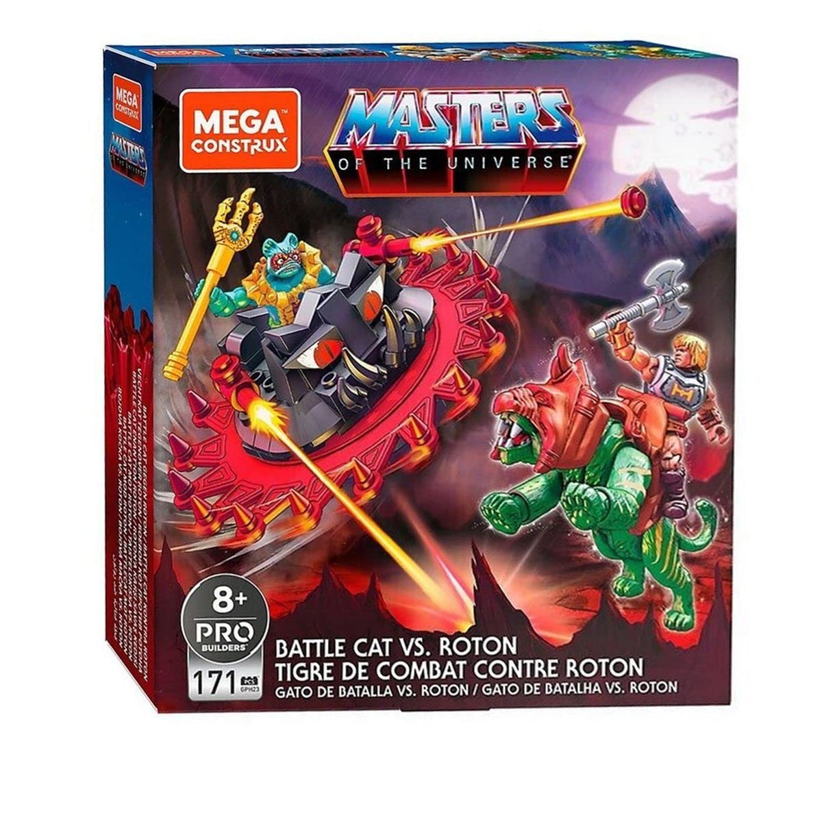 Mega Construx Masters of the Universe Battle Cat Vs. Roton Playset - Ages 8+