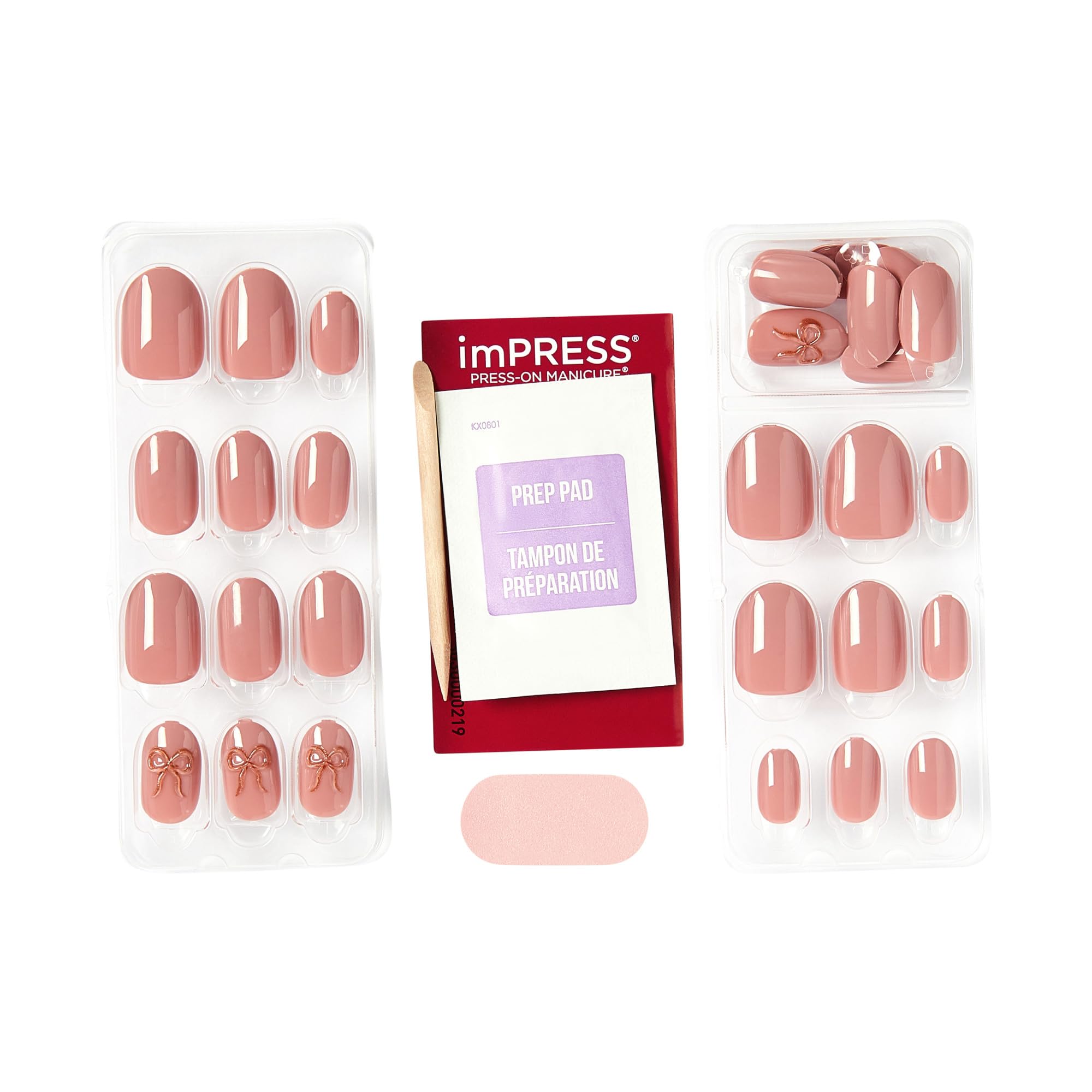 imPRESS Press-On Nails - CLOSE TO YOU | Pink Oval Short | 30 Count 4