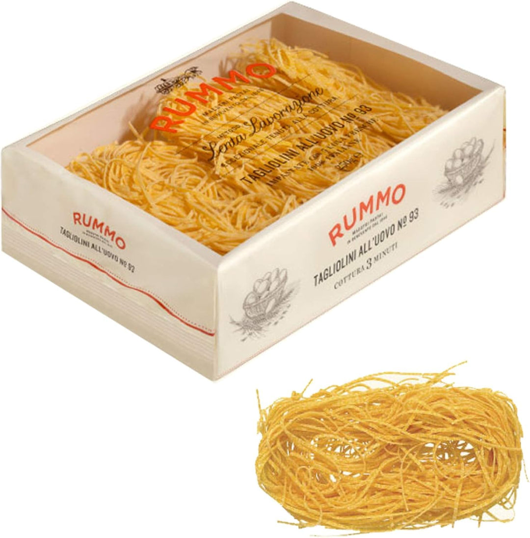 Rummo - Egg Tagliolini All'uovo Pasta No. 93 - Fine-Cut Italian Egg Pasta