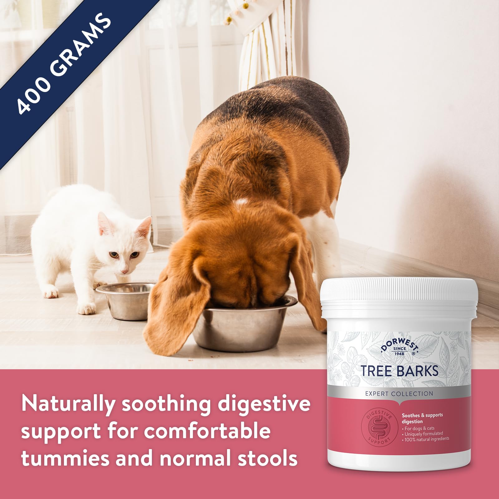 DORWEST HERBS Tree Barks Powder for Dogs and Cats - Digestive Support | 400g Powder 2