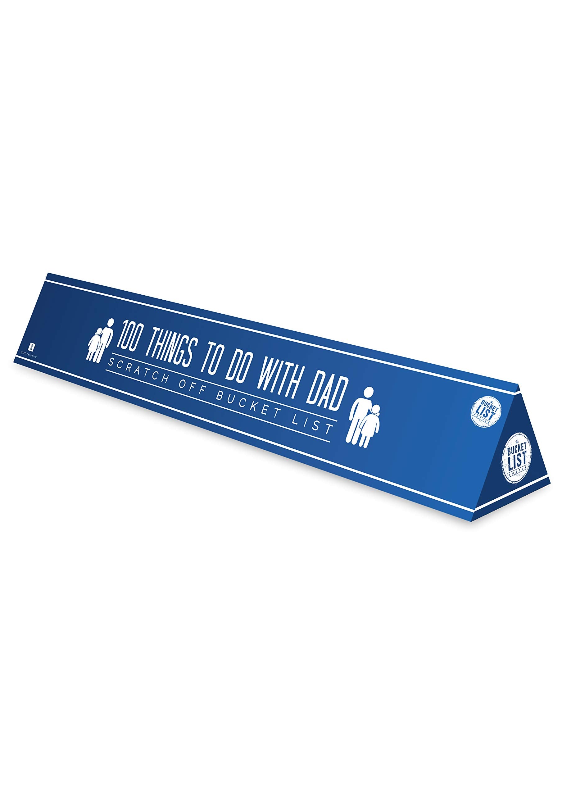 Gift Republic 100 Things To Do With Dad Scratch Poster | A2 Portrait | Multi-Color