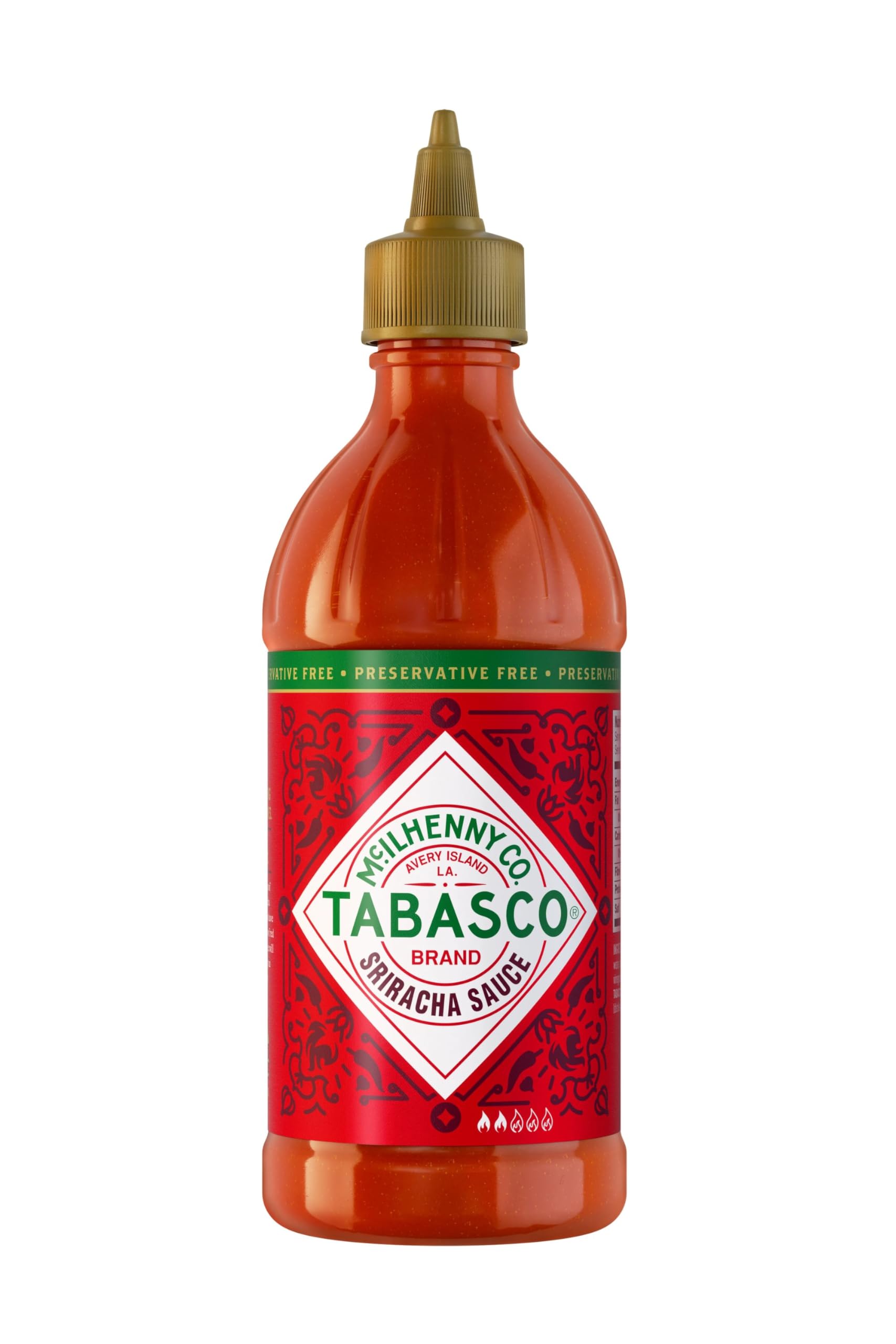 Tabasco Sriracha Hot Chilli Sauce - Fusion of Tabasco & Sriracha | 256ml Squeezy Bottle