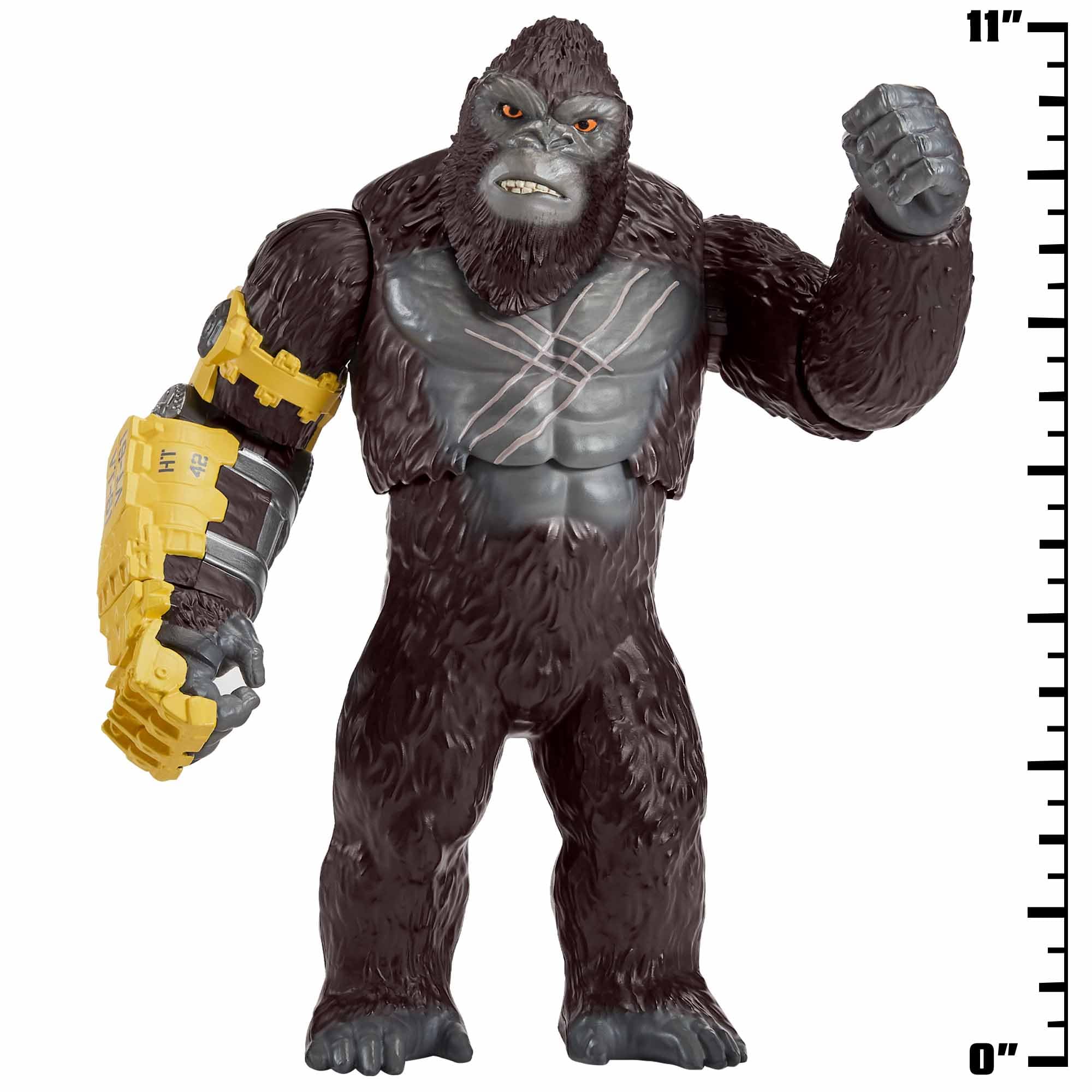 MonsterVerse Giant Kong Roll N Battle Action Figure - 11 Inch Scale | Interactive Movement | Plastic 6