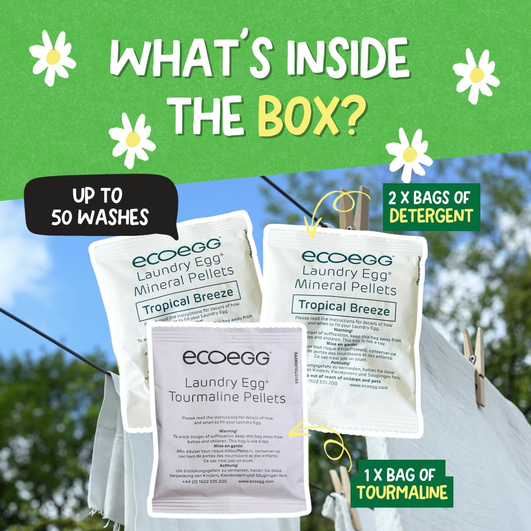 Ecoegg - Laundry Egg Refill Pellets 50 Washes Tropical Breeze 3
