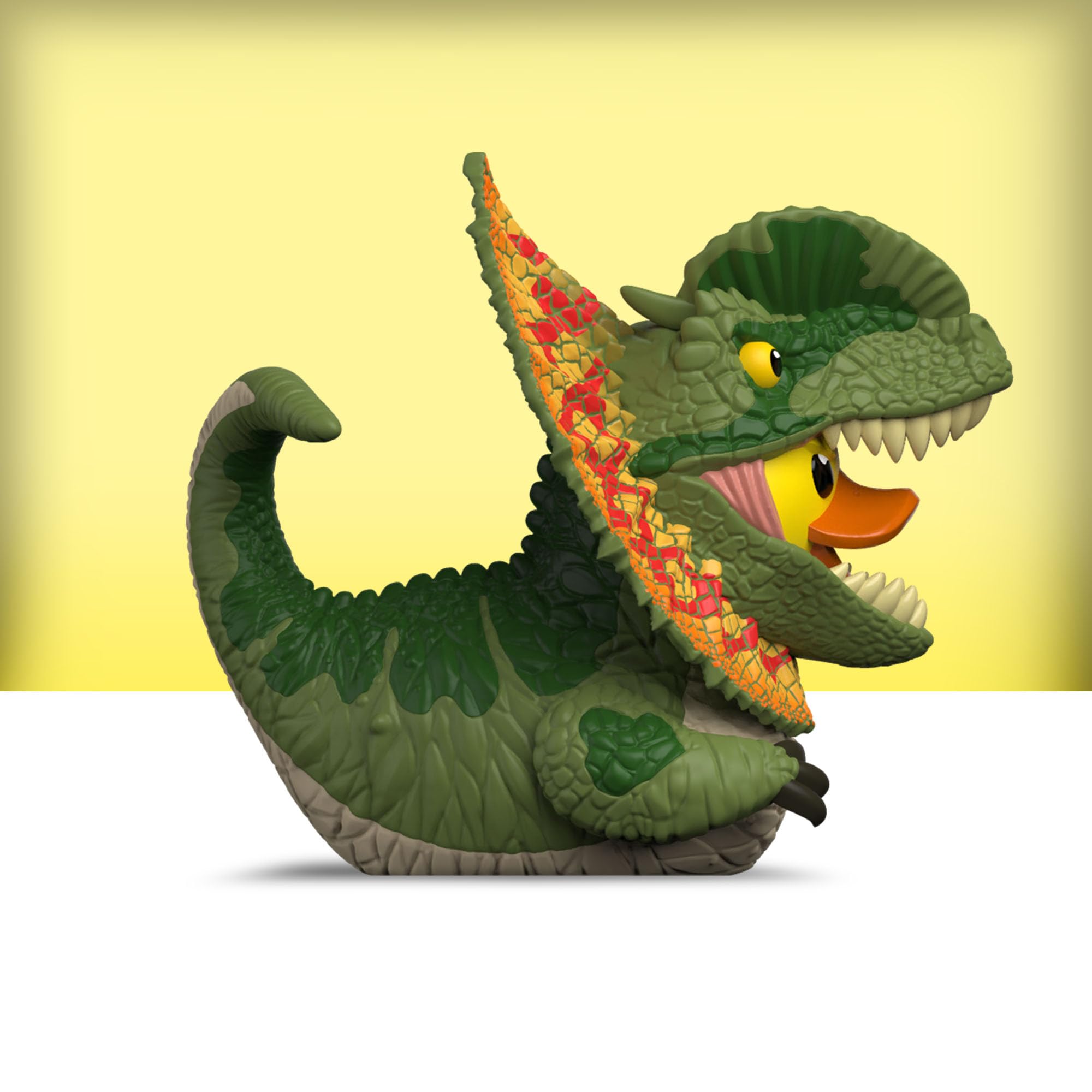 TUBBZ Mini Jurassic World Rebirth - Dilophosaurus Vinyl Duck Figure 9