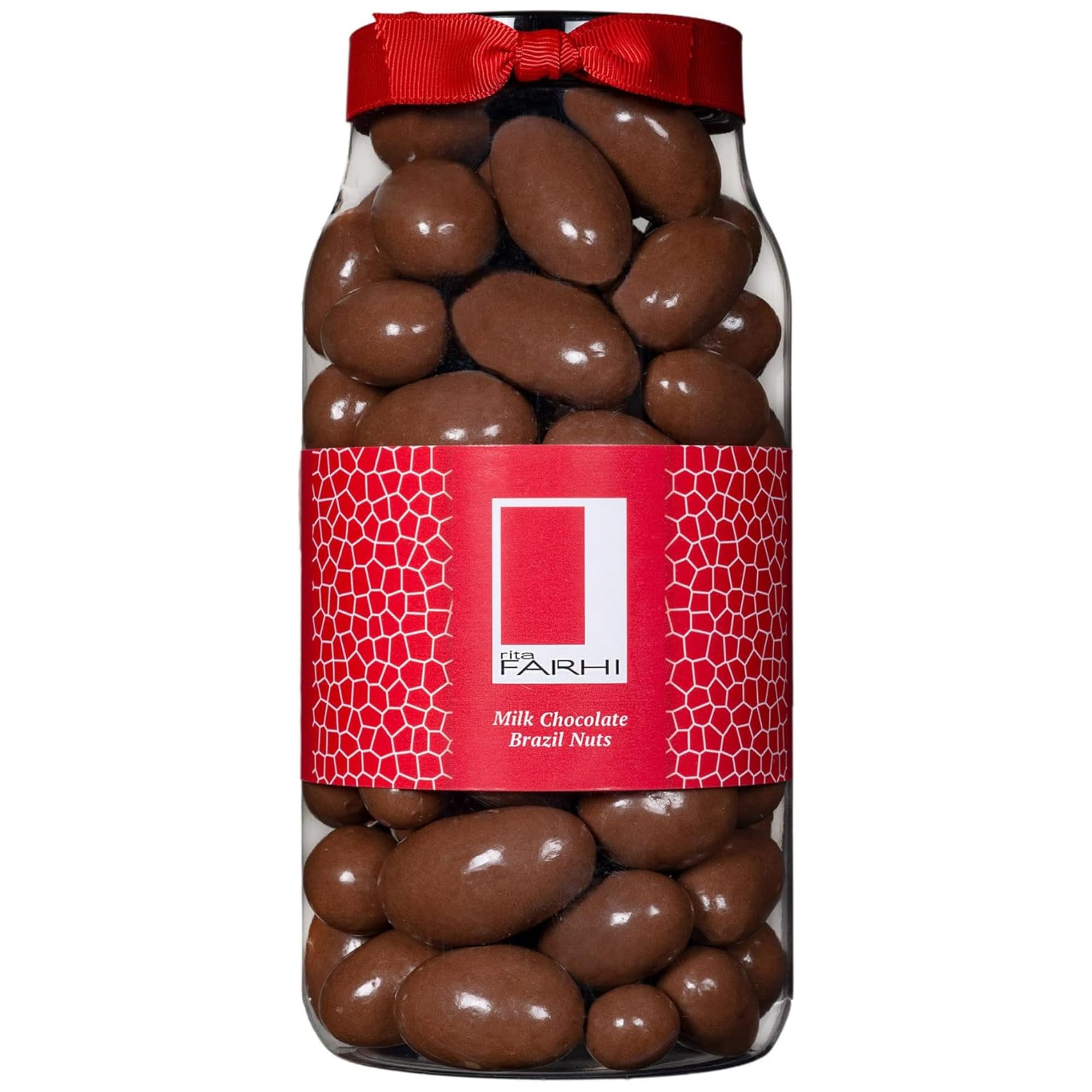 Rita Farhi Milk Chocolate Coated Brazil Nuts Luxury Gift Jar 740g 1
