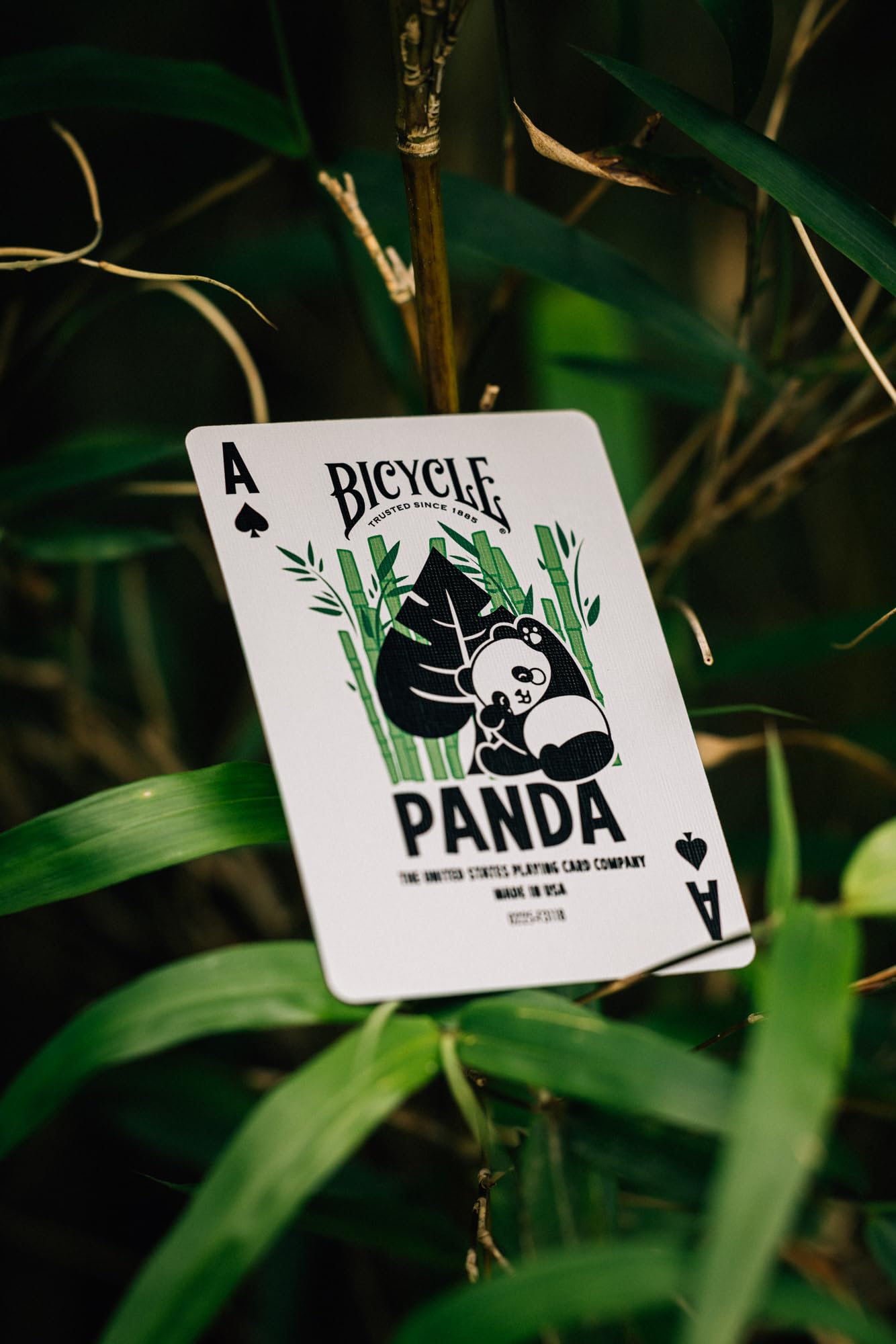 Bicycle Panda Cute Animal Playing Cards, 1 Deck, Green 4