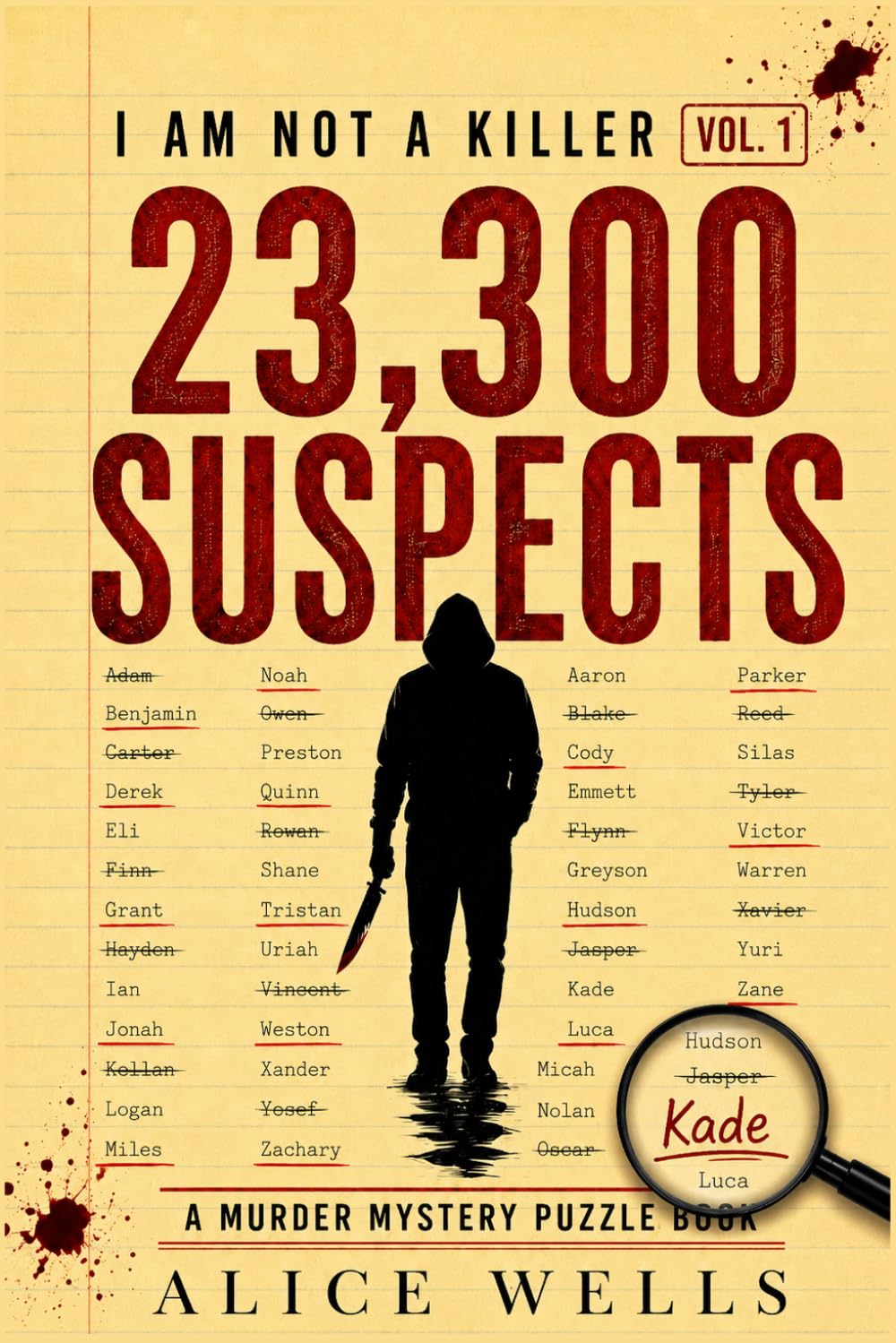 I am not a Killer - 23,300 Suspects: A Murder Mystery Puzzle Book | Paperback 1