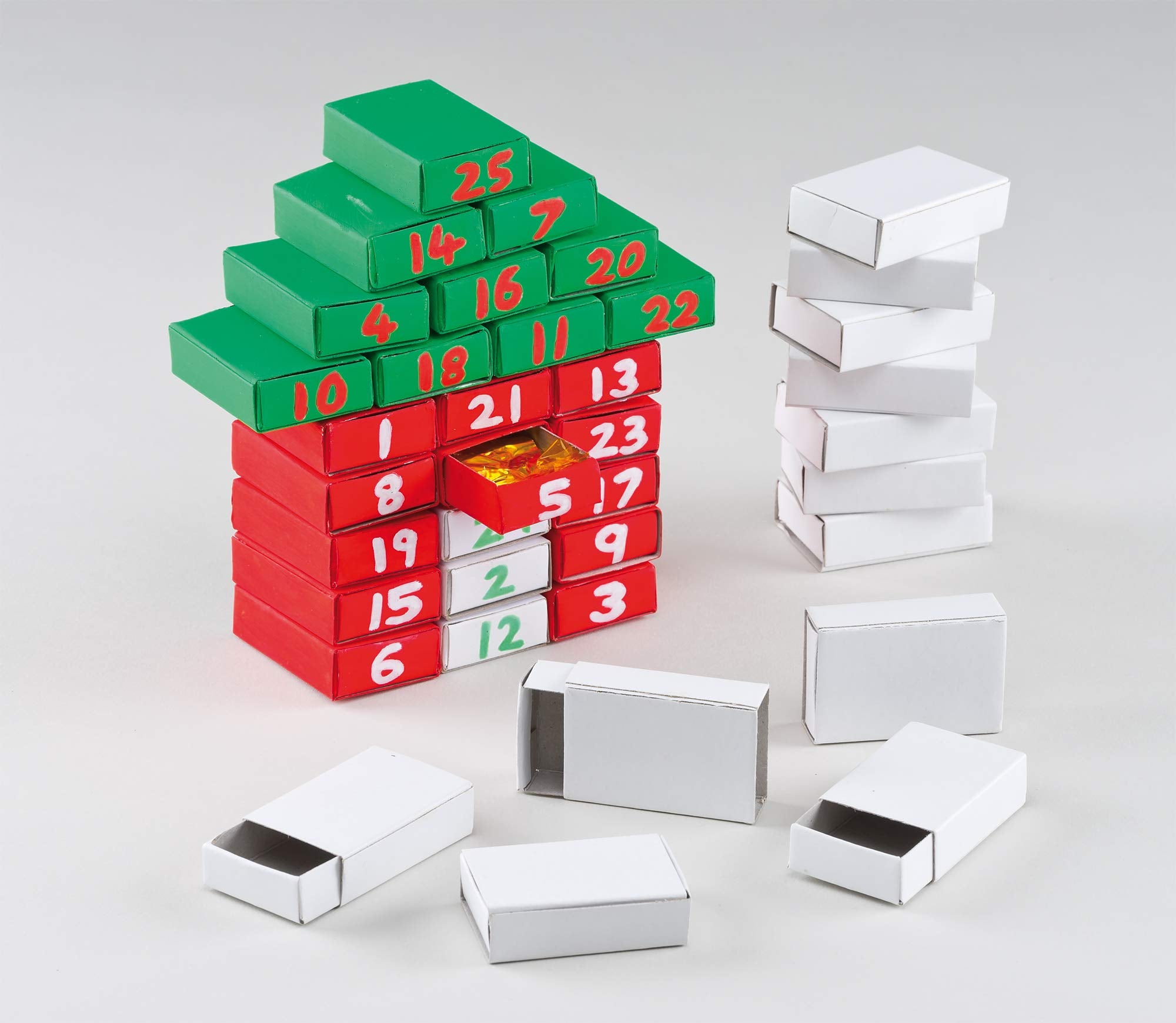 Baker Ross E5324 Craft Matchboxes - Pack of 30 for Decorating & Storage | 52mm x 35mm 1