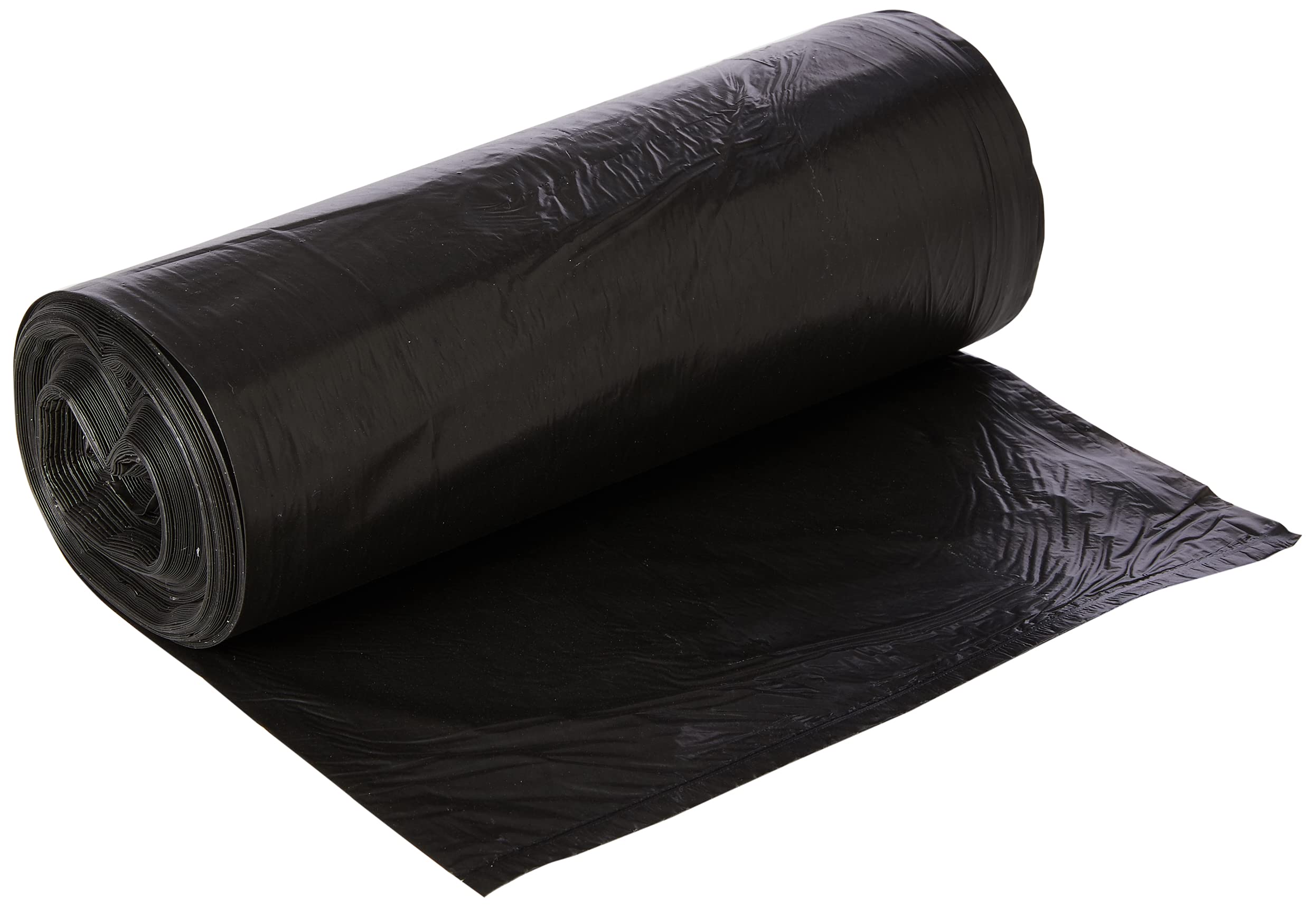 Polylina 80 Litre Tie Top Refuse Sacks Bin Bags, Black, Recycled Plastic, Pack of 20