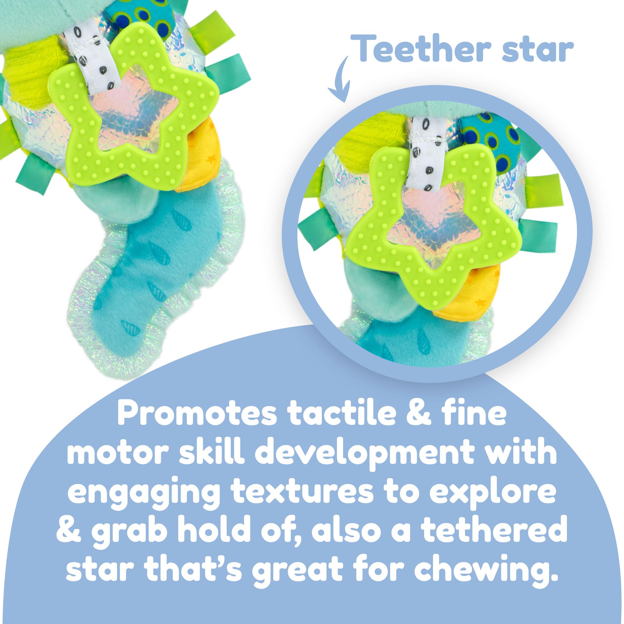 LAMAZE Alise the Axolotl Clip and Go Baby Pram Toy | Sensory Stimulation | Ages 0+ 4