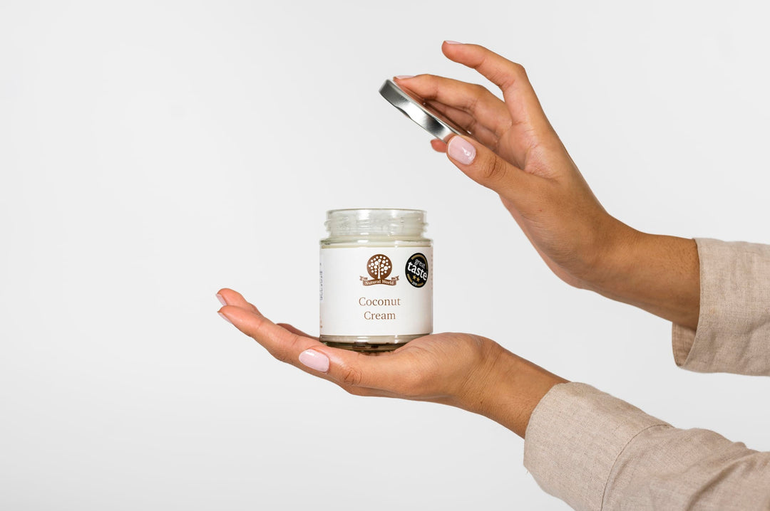 Nutural World - Coconut Cream (1kg) in Reusable Glass Jar