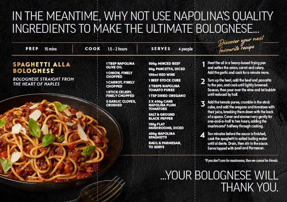 Napolina Peeled Plum Tomatoes in Rich Tomato Juice - 400g Can, Pack of 4 3