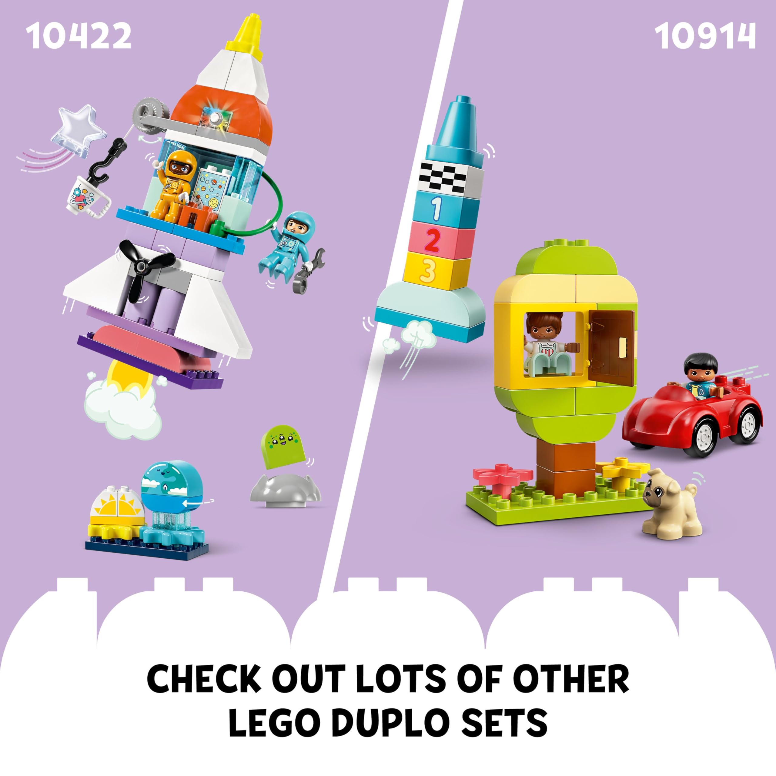 LEGO DUPLO 3in1 Space Shuttle Adventure - Rebuildable Rocket Toy for Ages 3+ 13