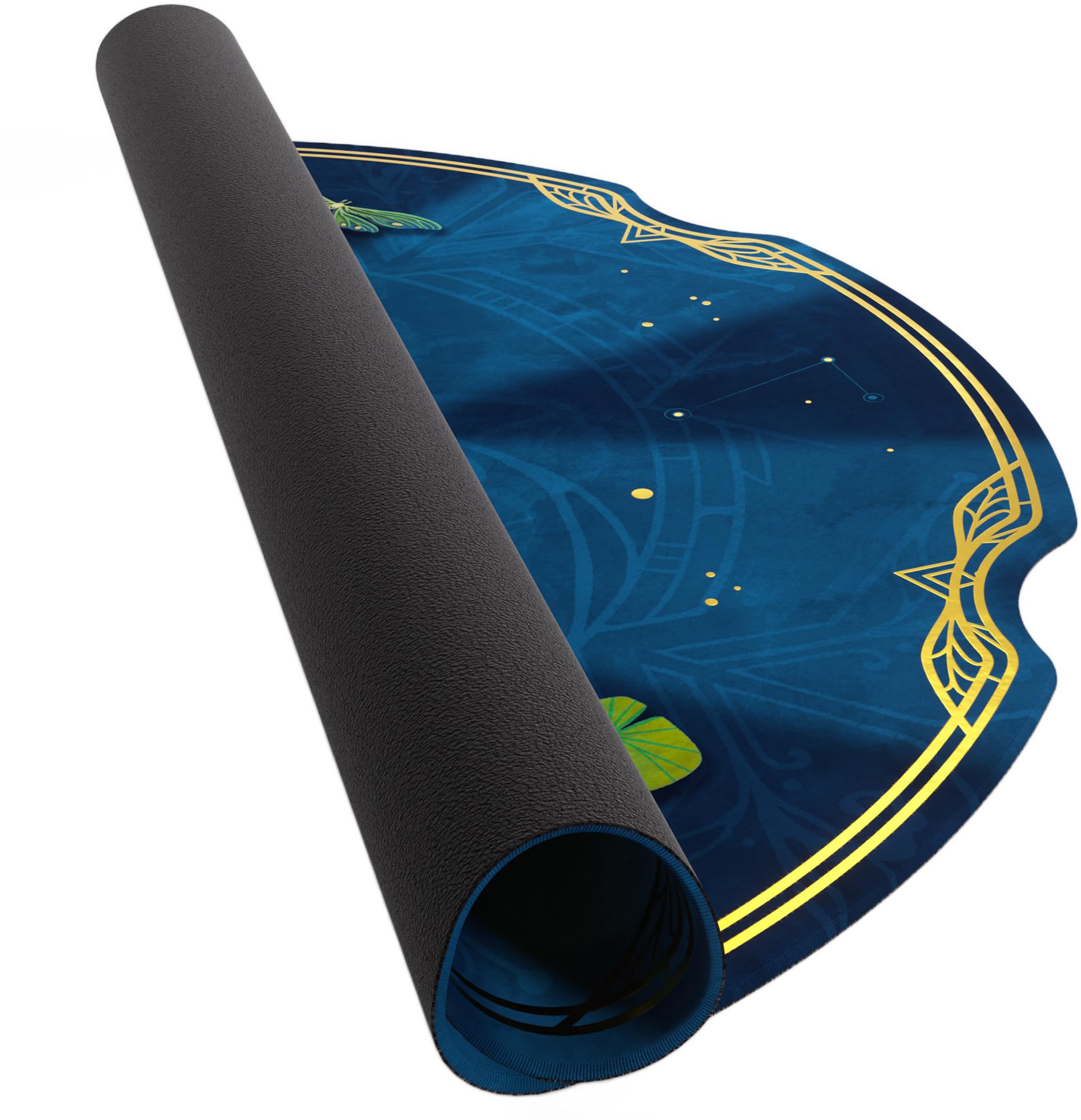 Gamegenic Take Time Game Mat - Premium Rubber Surface | Gold Foil Accents | 2mm Thick