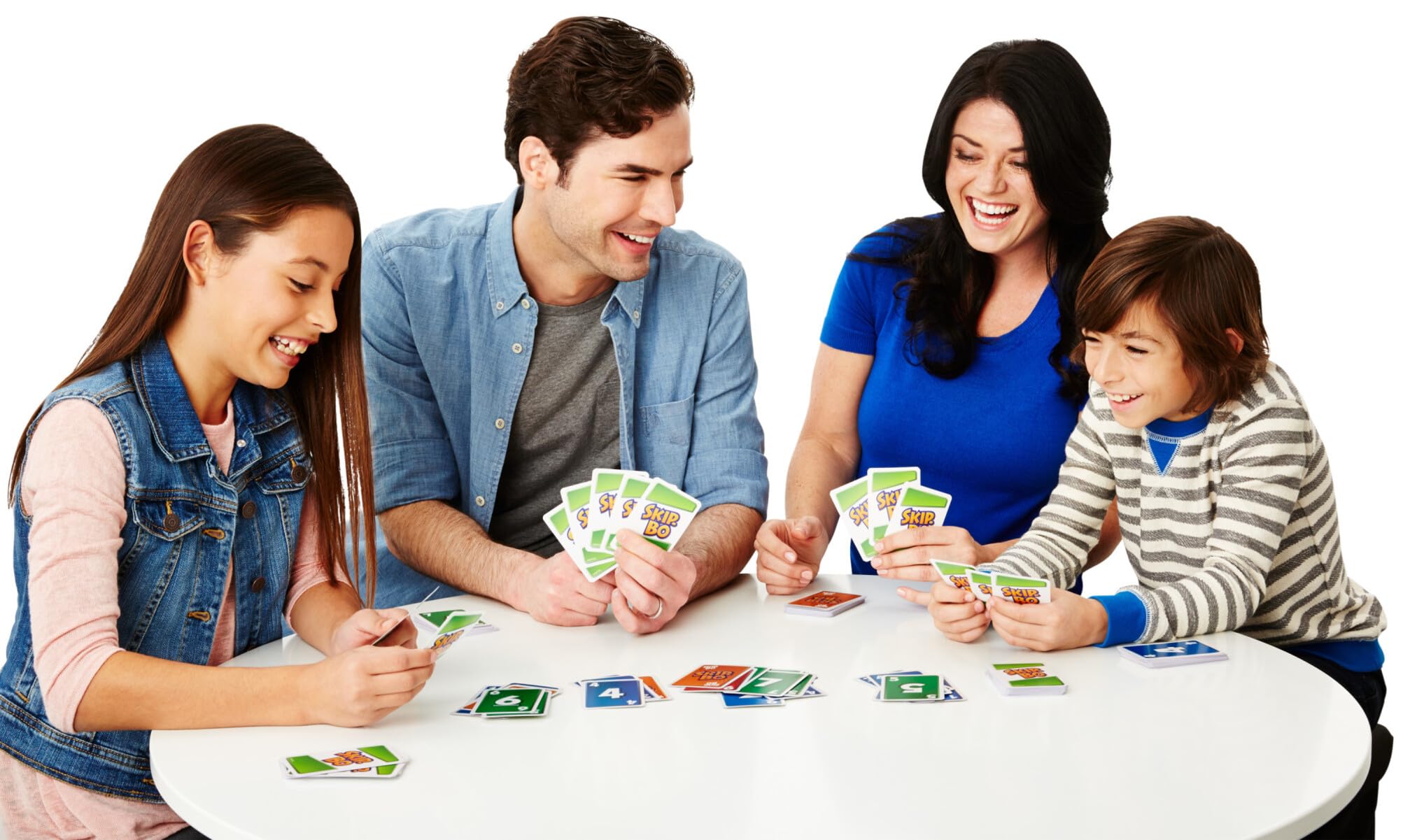 Skip-Bo Card Game - Family Card Sequencing Game for Ages 7+ | 2-6 Players | Mattel Games