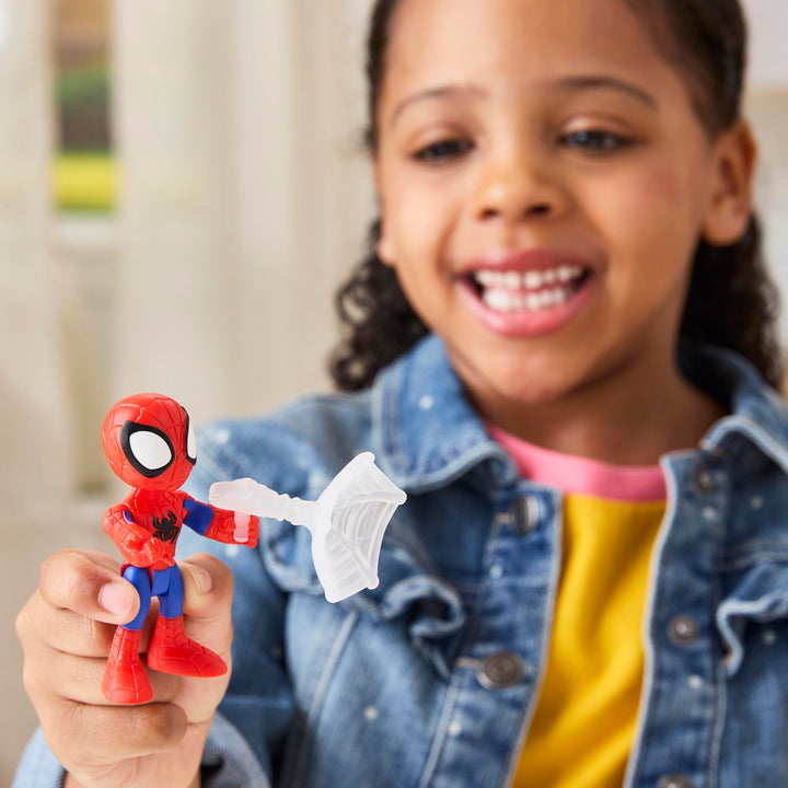 Spidey and His Amazing Friends Web-Slinging Adventure Set - 4-Pack Poseable Marvel Action Figures
