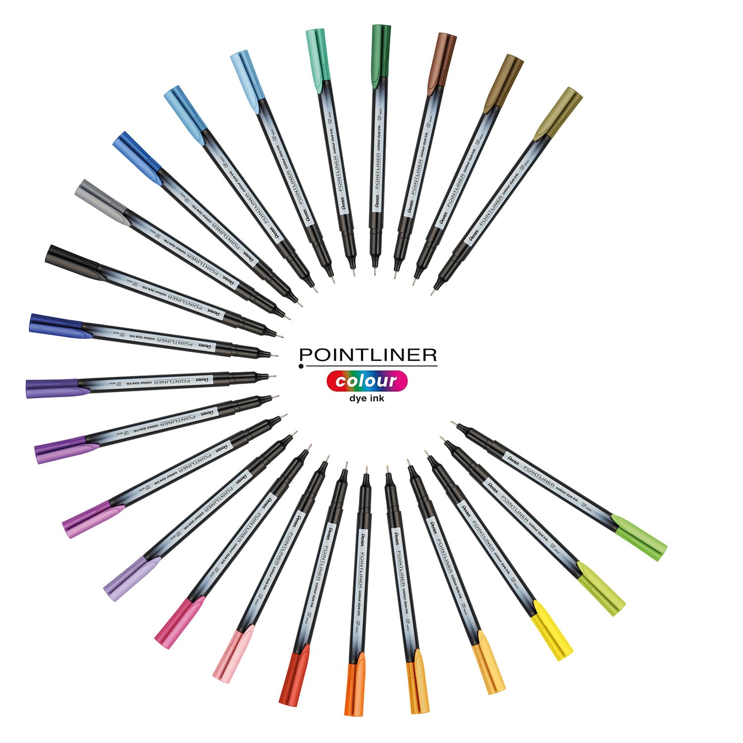 Pentel S40 Pointliner Fineliner Pen - 0.4mm Line, Black Ink | Metal Clad Tip 4