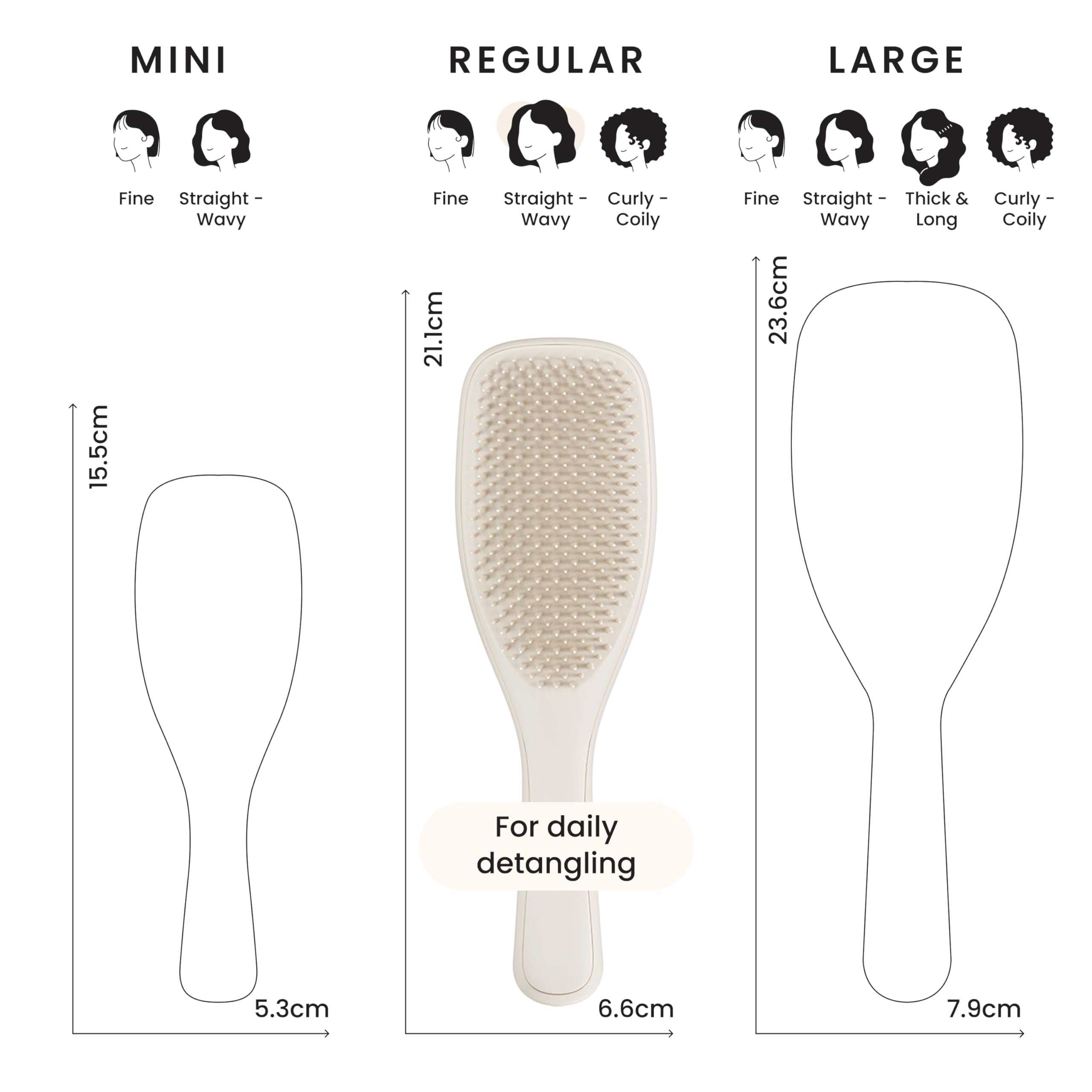 Tangle Teezer Ultimate Detangler Hairbrush - Detangles Wet & Dry Hair, Minimizes Breakage, For All Hair Types | Pumice Gray 3