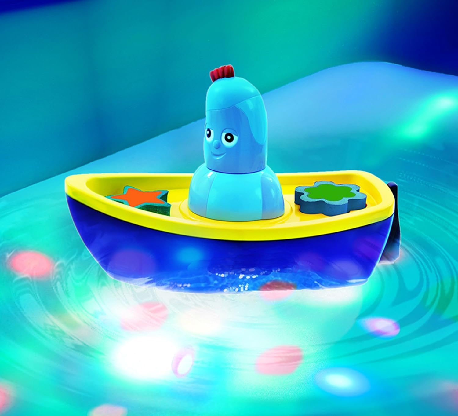 In the Night Garden Igglepiggle's Bath-Time Lightshow Boat - Light-Up Floating Playset for Toddlers 1