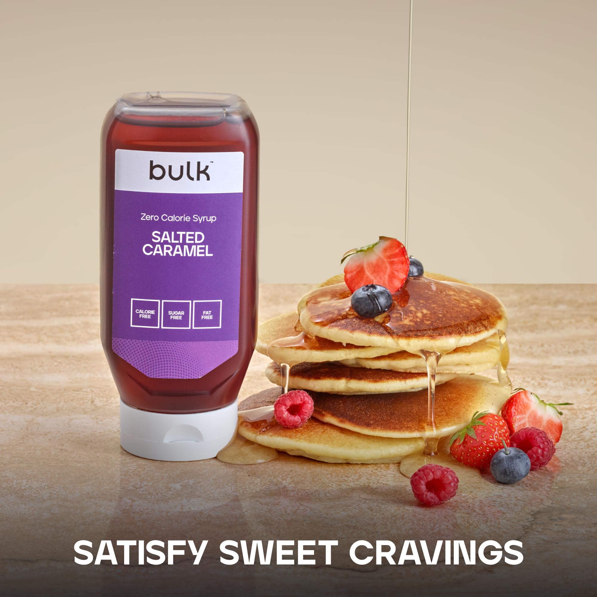 Bulk Zero Calorie Syrup - Sugar Free, Fat Free, Salted Caramel Flavour | 400ml Bottle